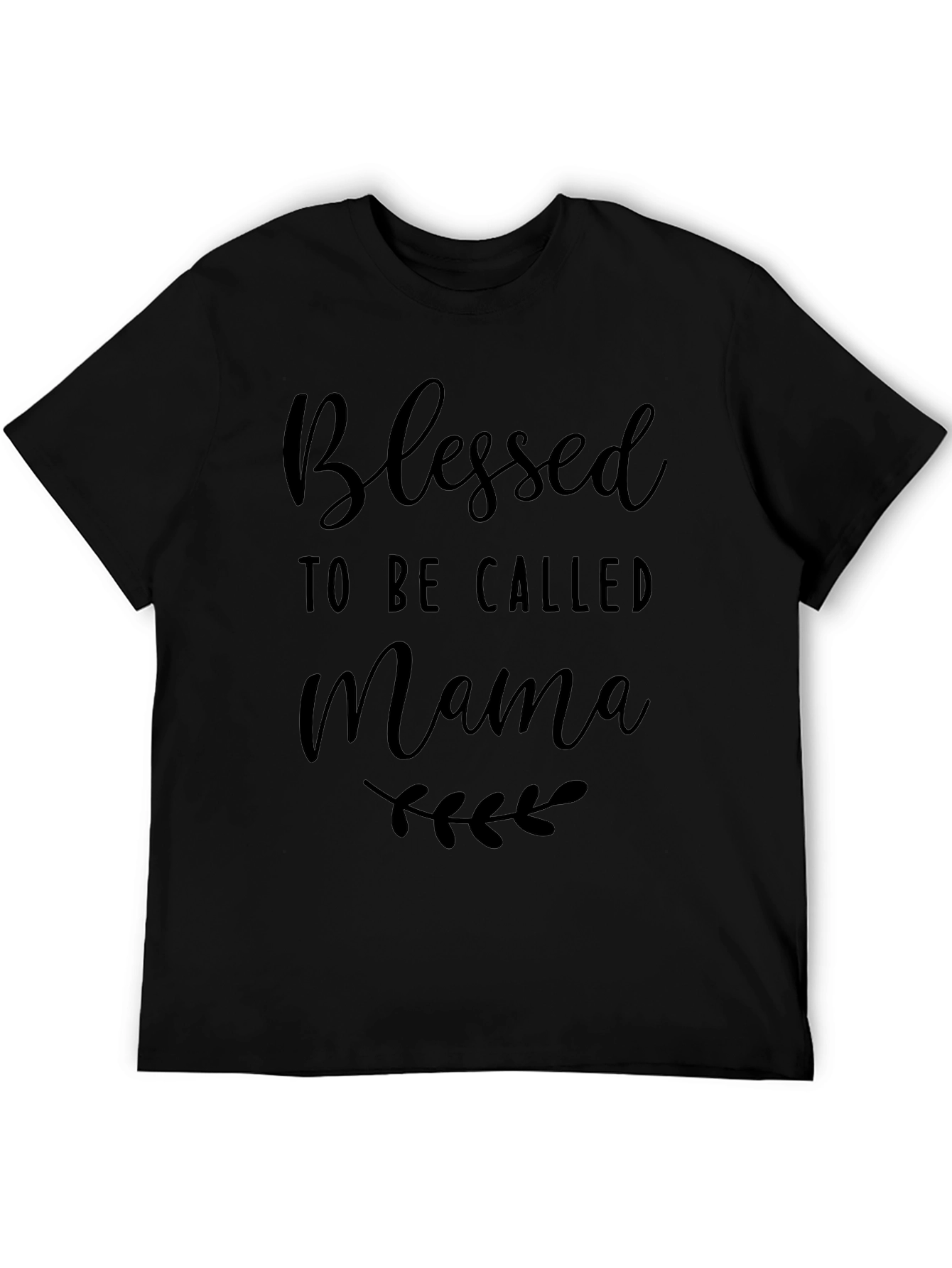 Blessed Mama Graphic Tee - Black T-Shirt