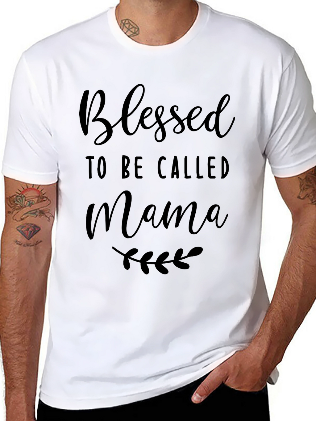 Blessed Mama Graphic Tee - Black T-Shirt