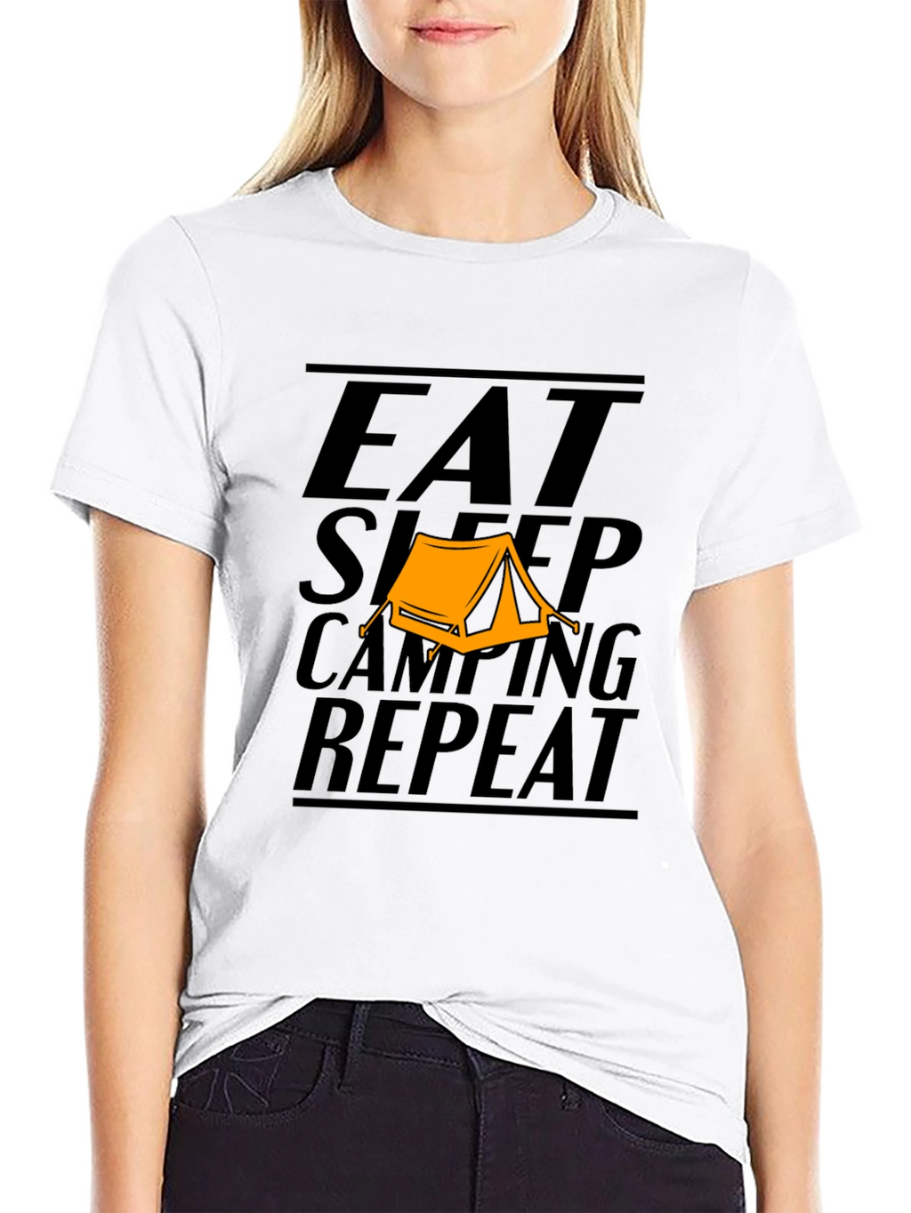 Eat Sleep Camping Repeat T-Shirt