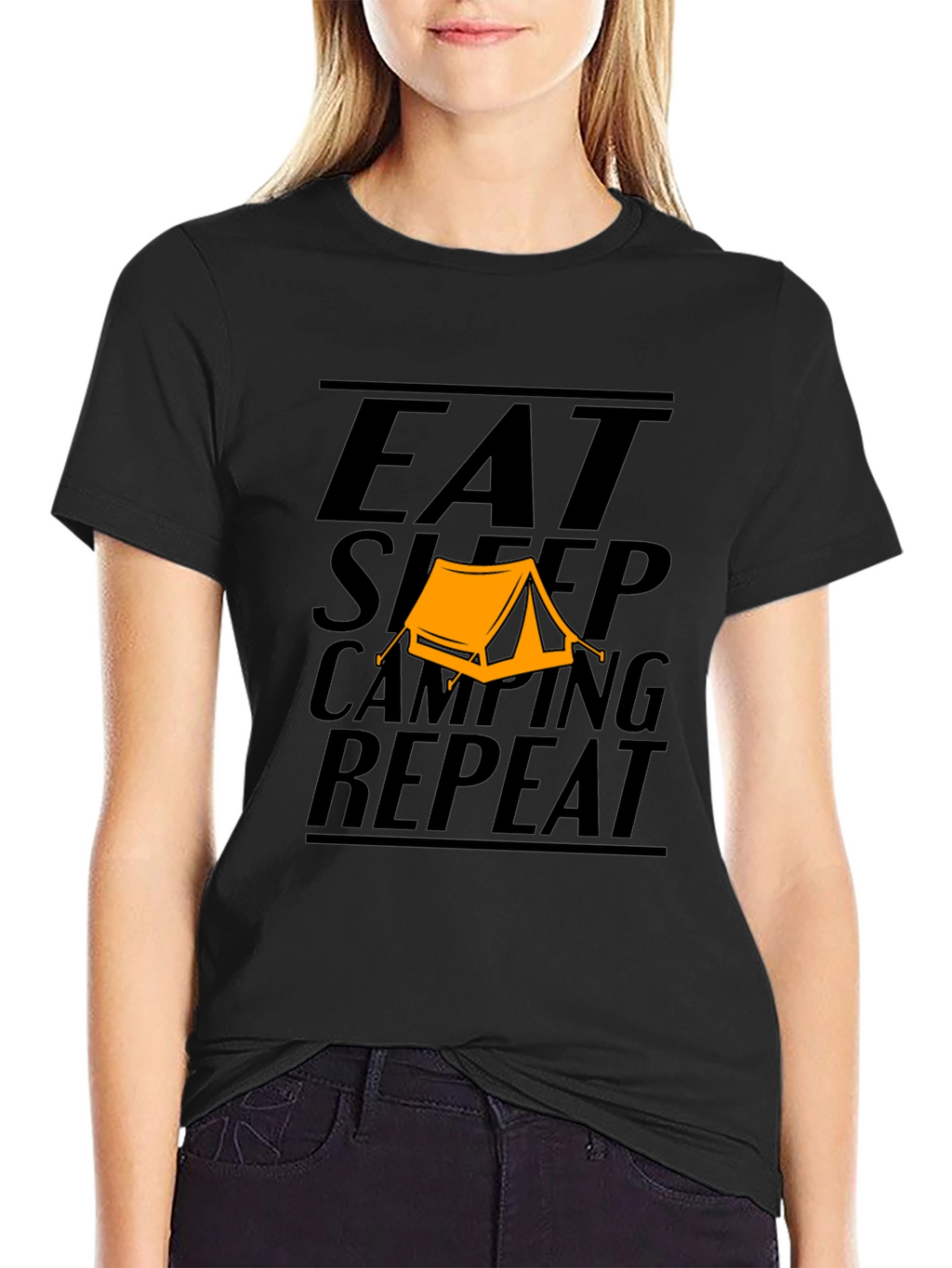 Eat Sleep Camping Repeat T-Shirt