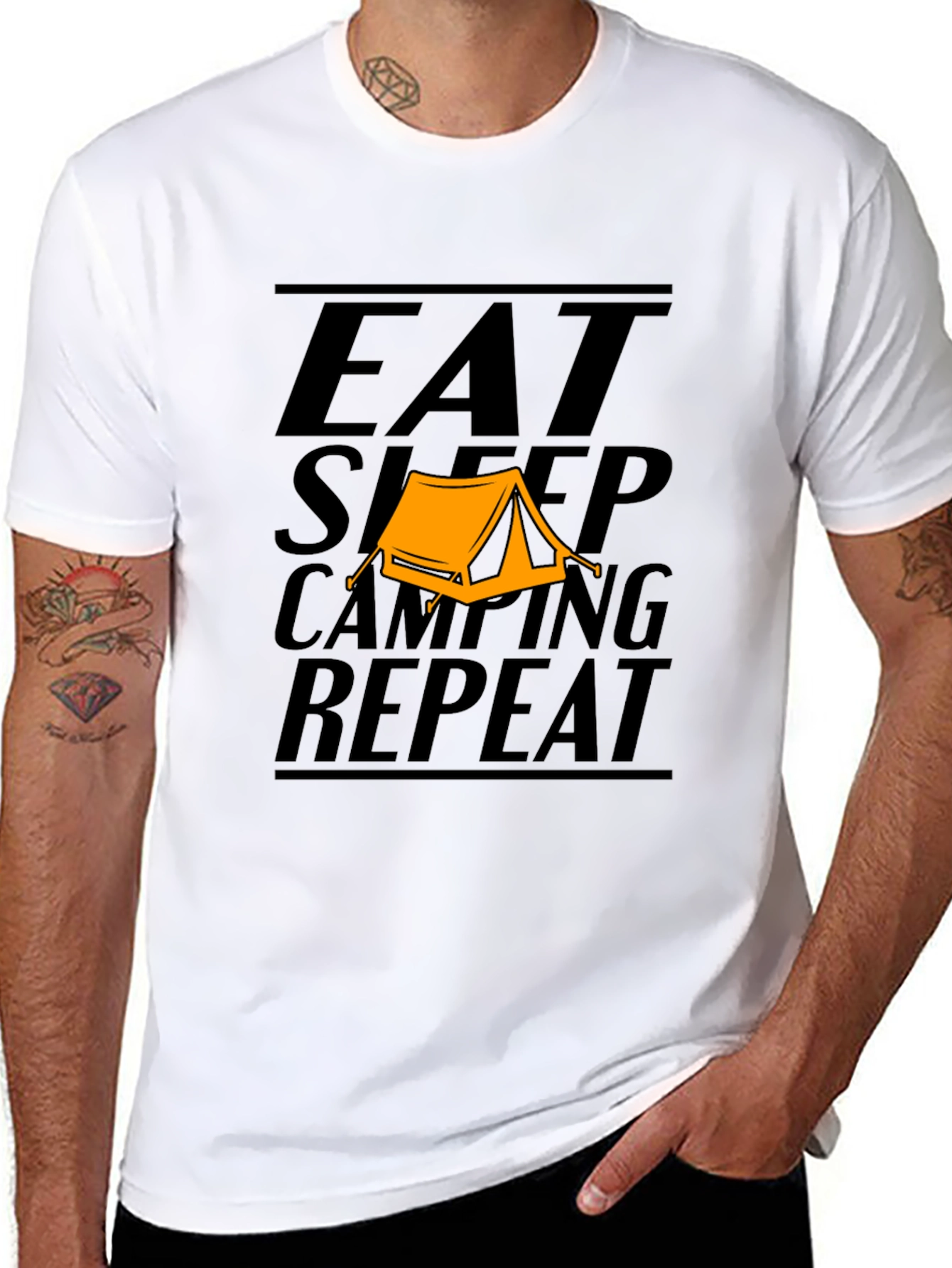 Eat Sleep Camping Repeat T-Shirt