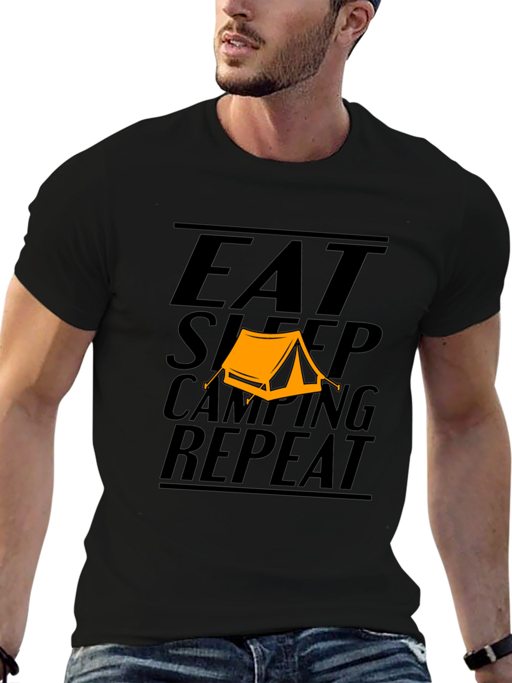 Eat Sleep Camping Repeat T-Shirt