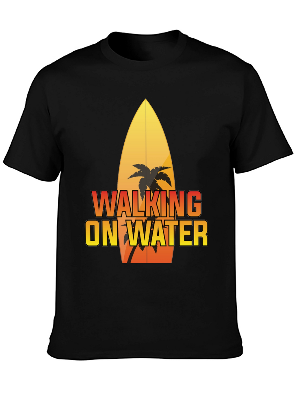 Walking on Water Surfboard Graphic Tee