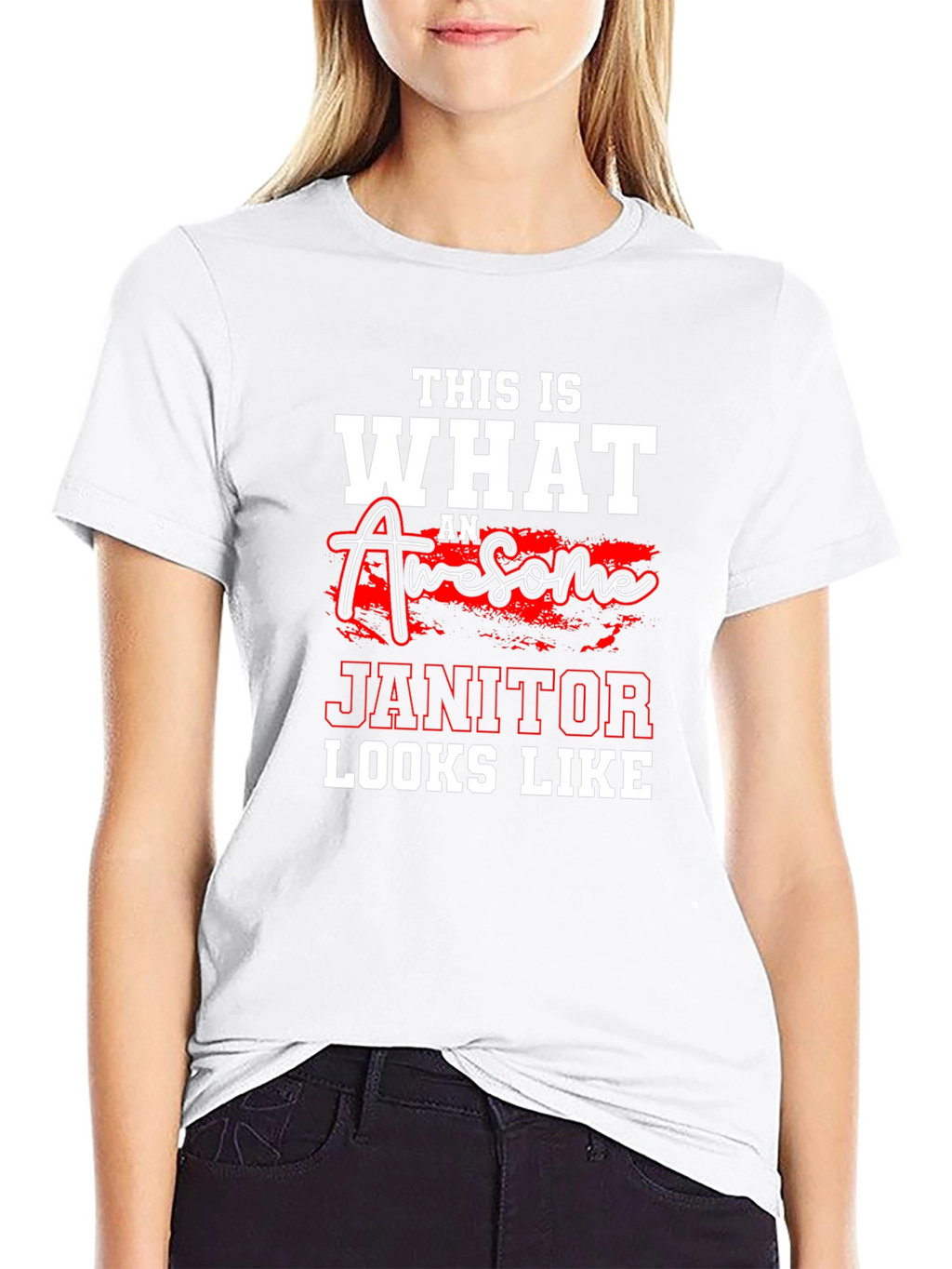 Awesome Janitor Graphic T-Shirt - Cleaning Crew Apparel