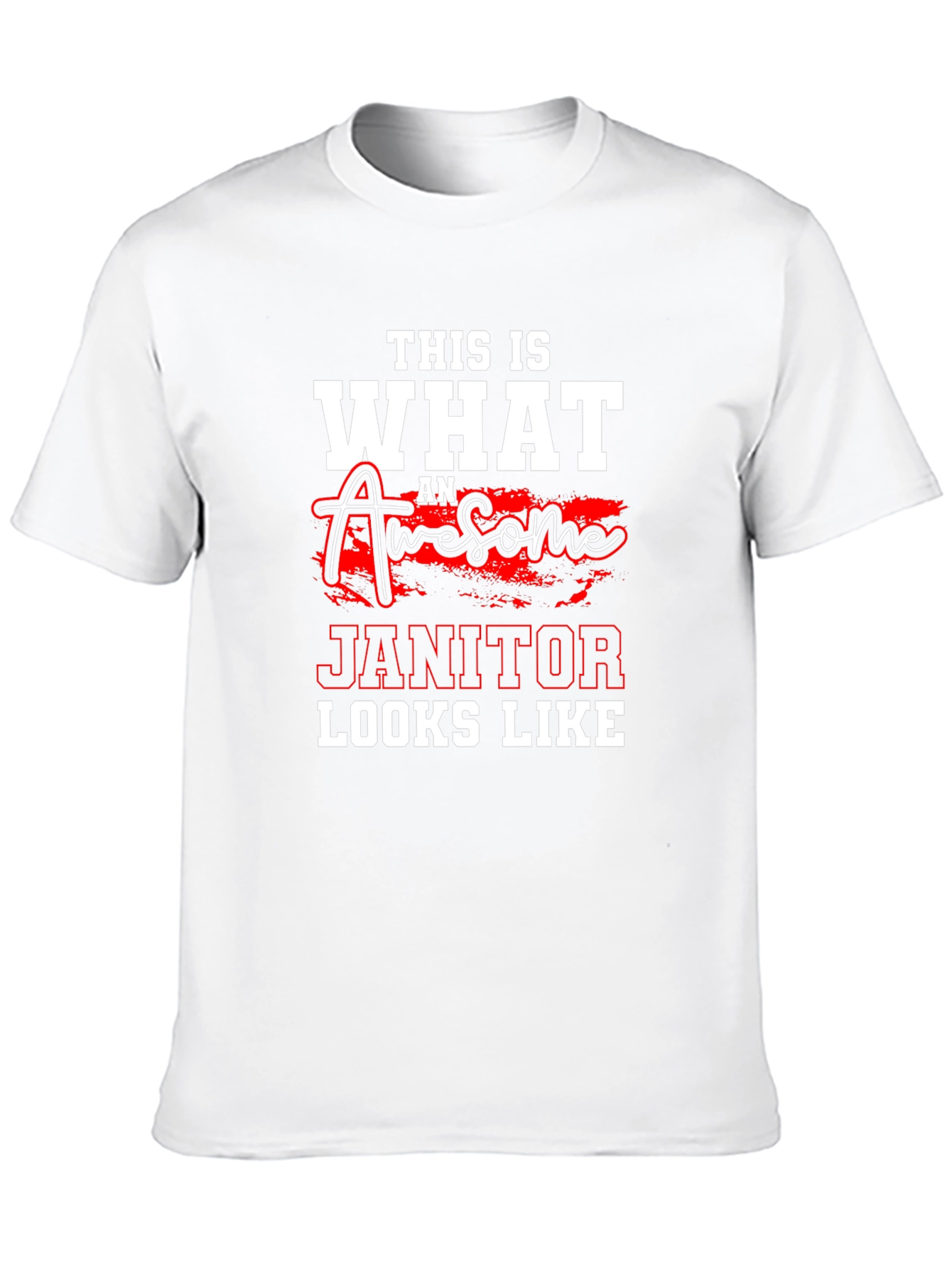 Awesome Janitor Graphic T-Shirt - Cleaning Crew Apparel