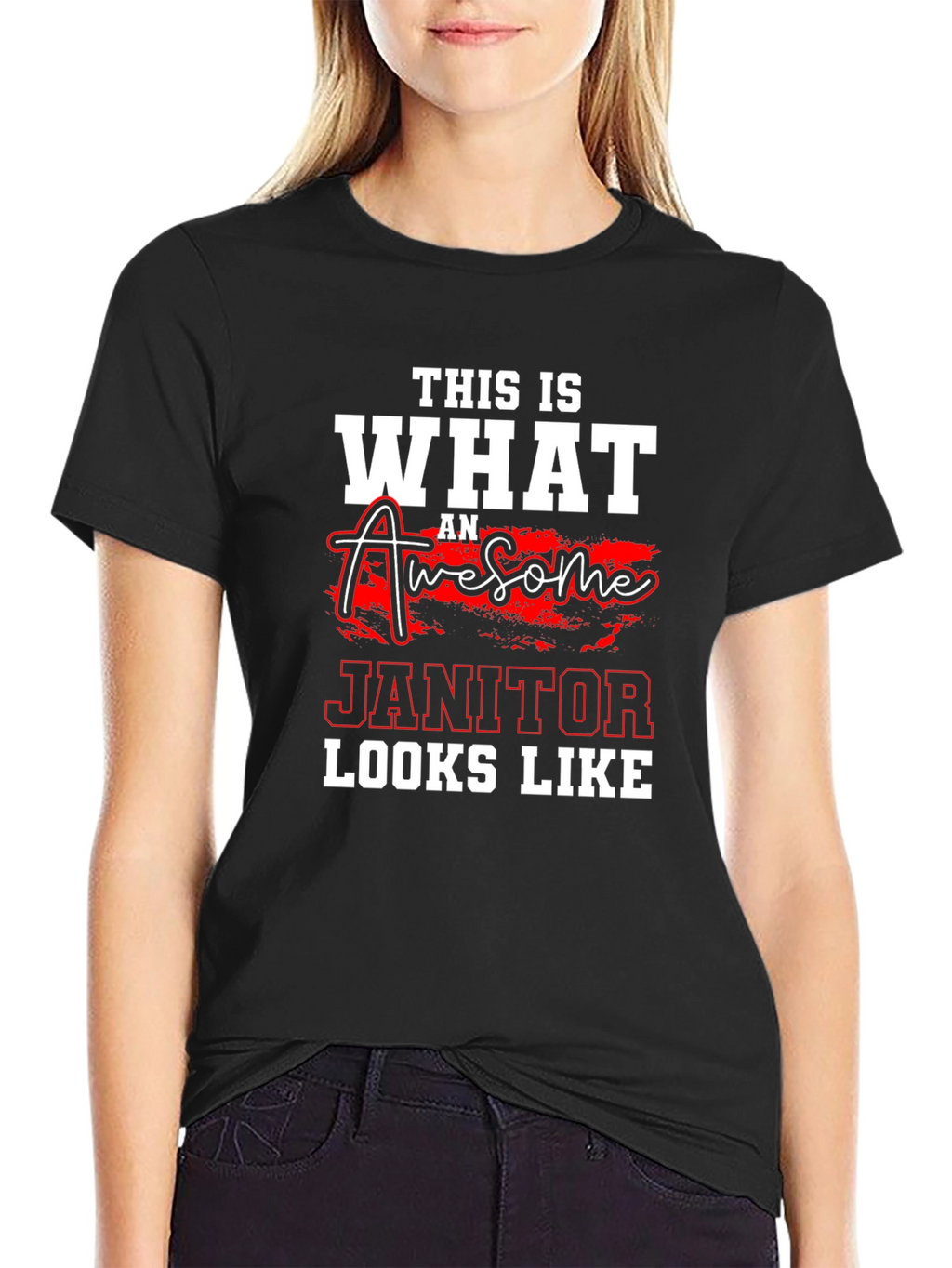 Awesome Janitor Graphic T-Shirt - Cleaning Crew Apparel