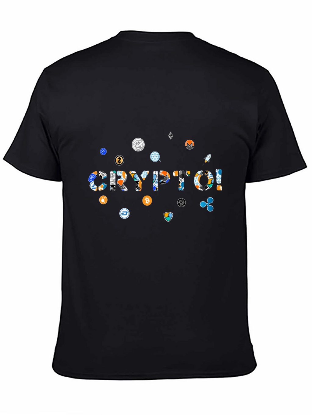 Crypto T-Shirt - Black Cotton Blend