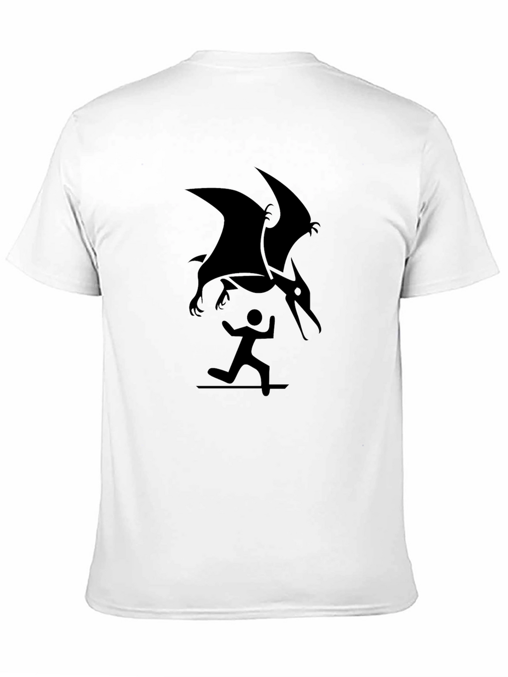 Pterodactyl Attack Black T-Shirt