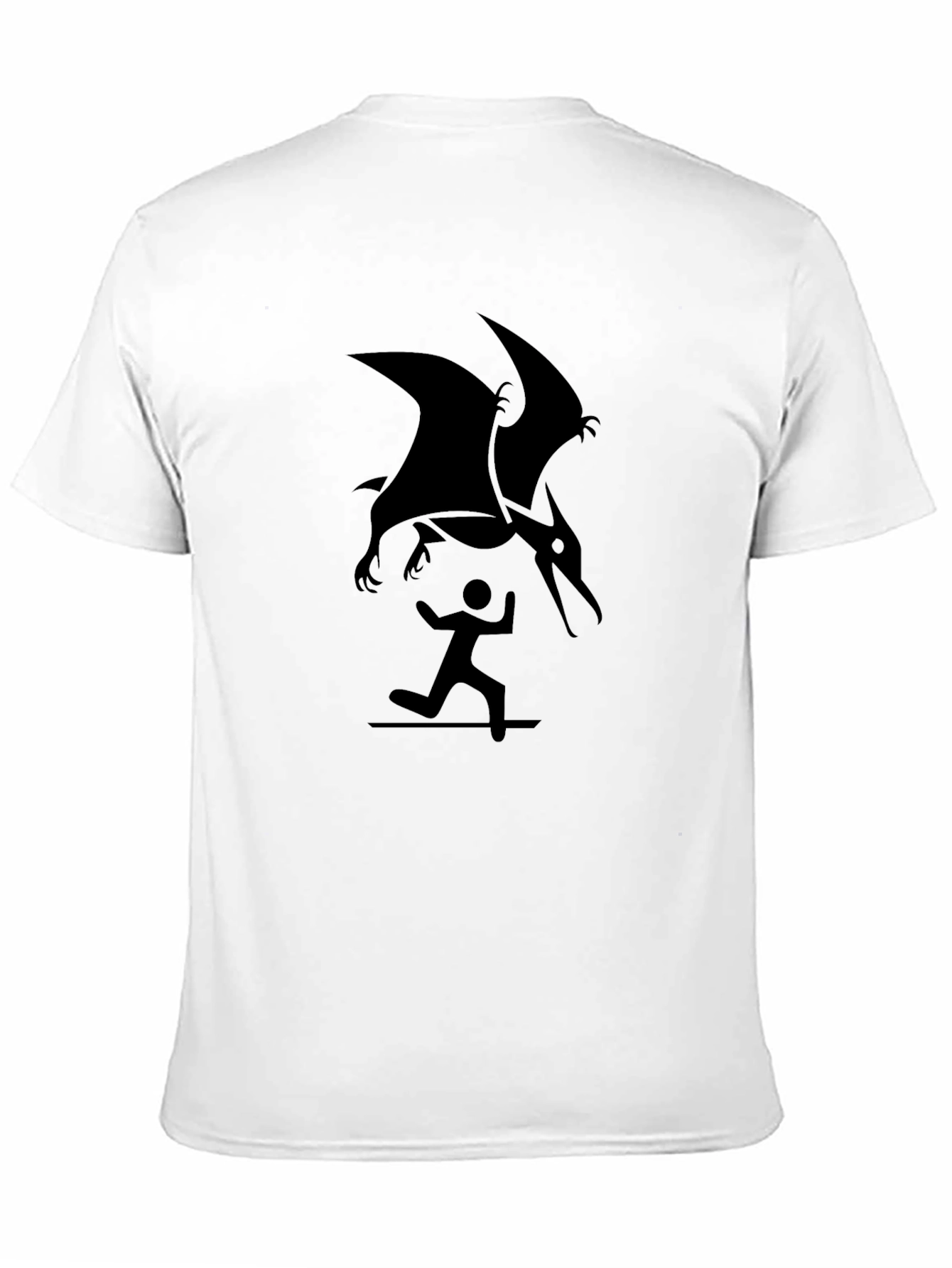 Pterodactyl Attack Black T-Shirt