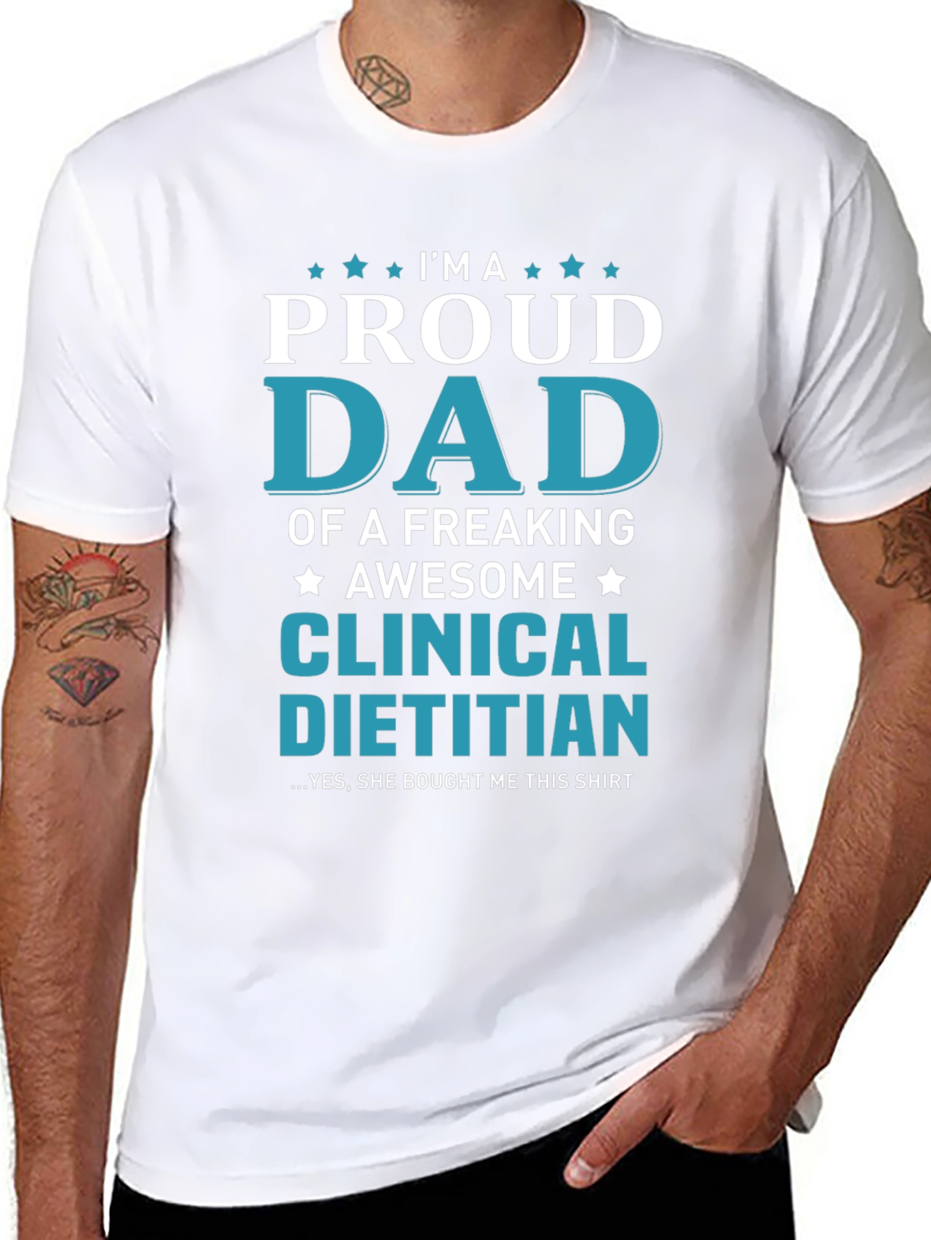 Proud Dad Clinical Dietitian T-Shirt