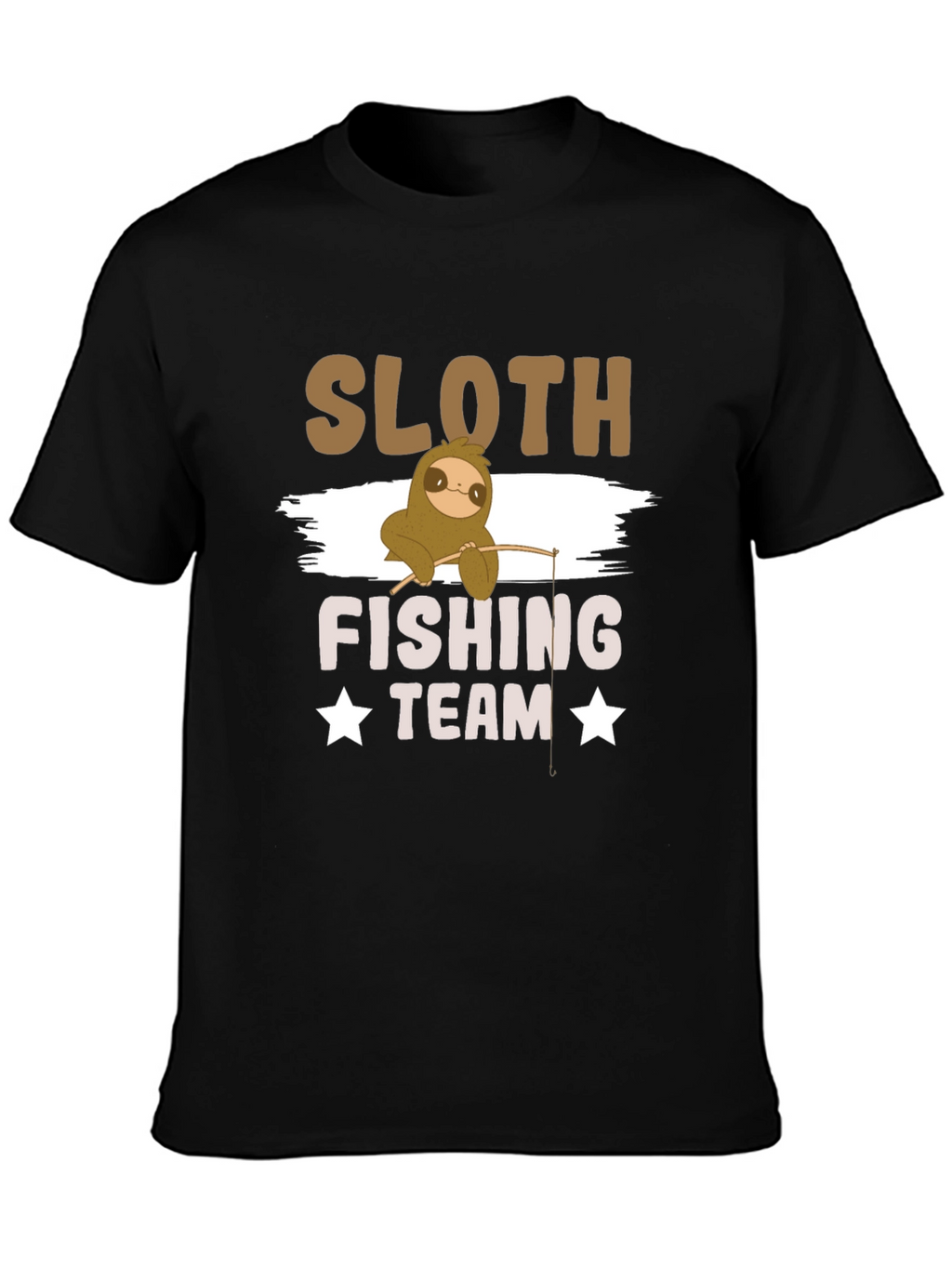 Sloth Fishing Team T-Shirt - Funny Graphic Tee