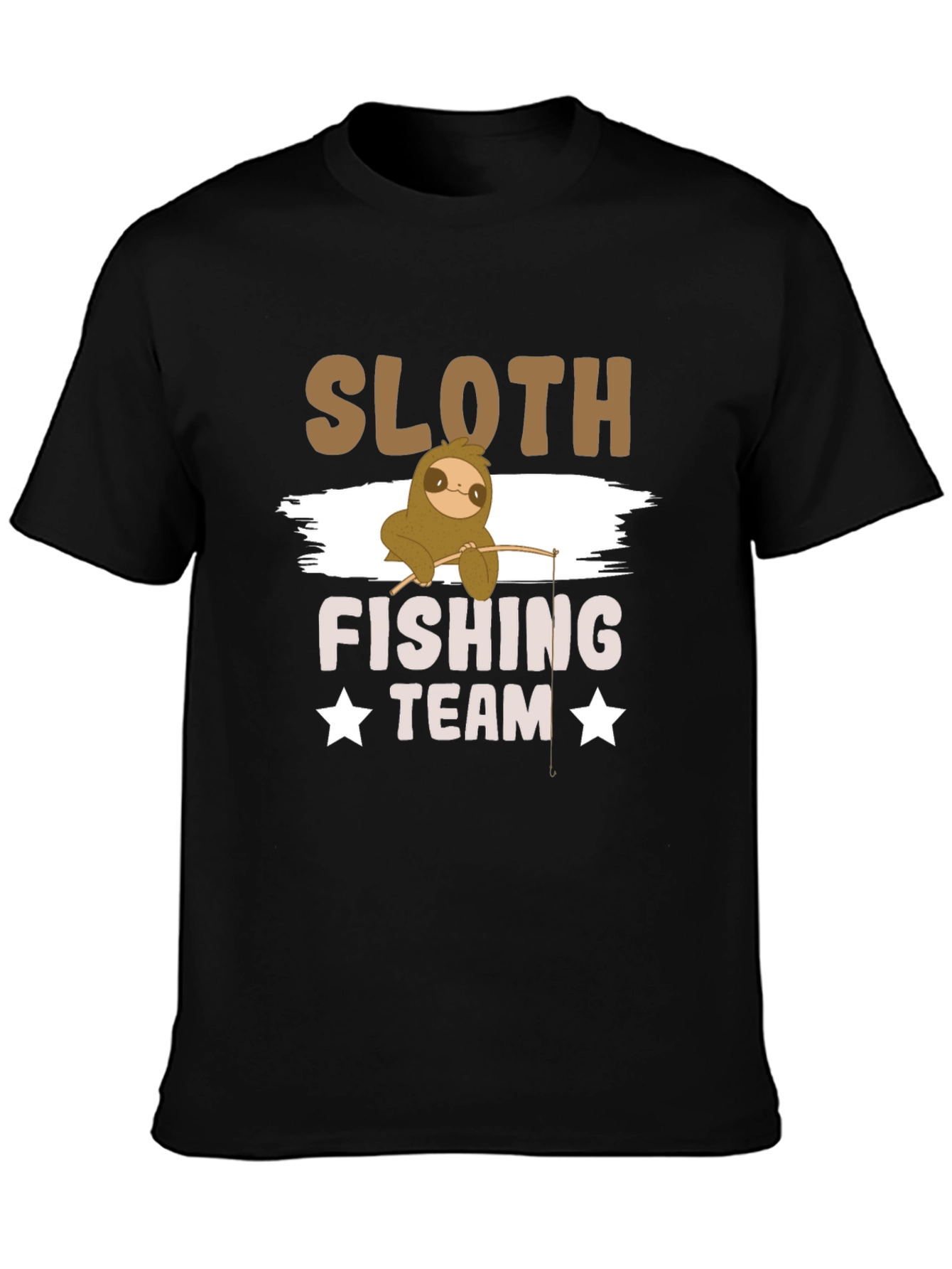 Sloth Fishing Team T-Shirt - Funny Graphic Tee