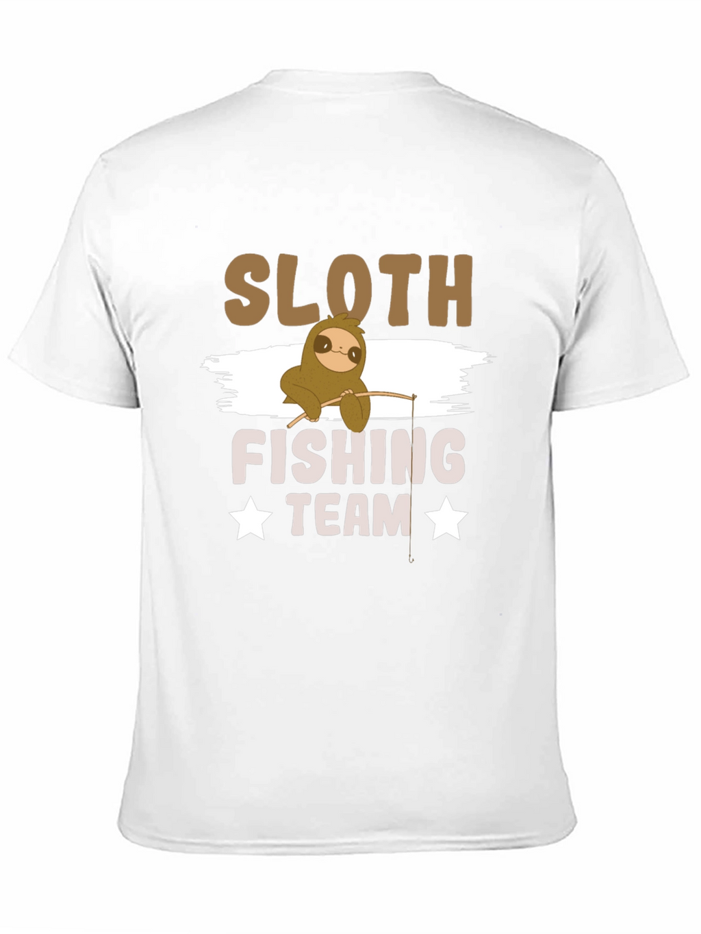 Sloth Fishing Team T-Shirt - Funny Graphic Tee