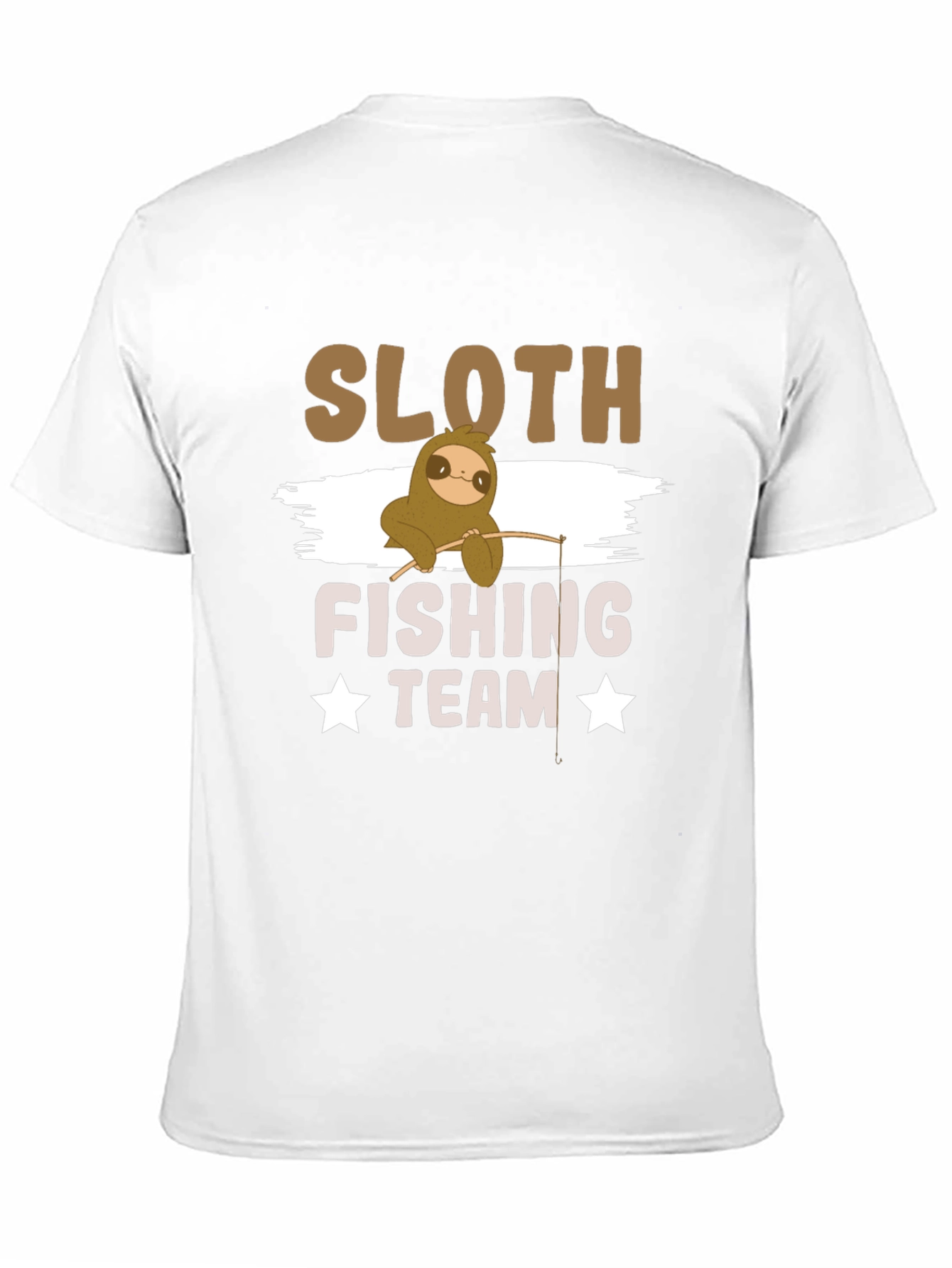 Sloth Fishing Team T-Shirt - Funny Graphic Tee