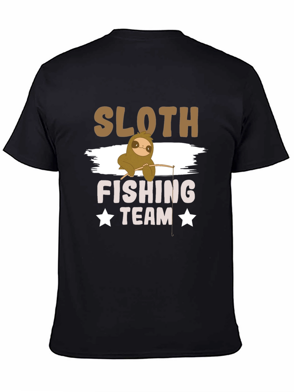 Sloth Fishing Team T-Shirt - Funny Graphic Tee