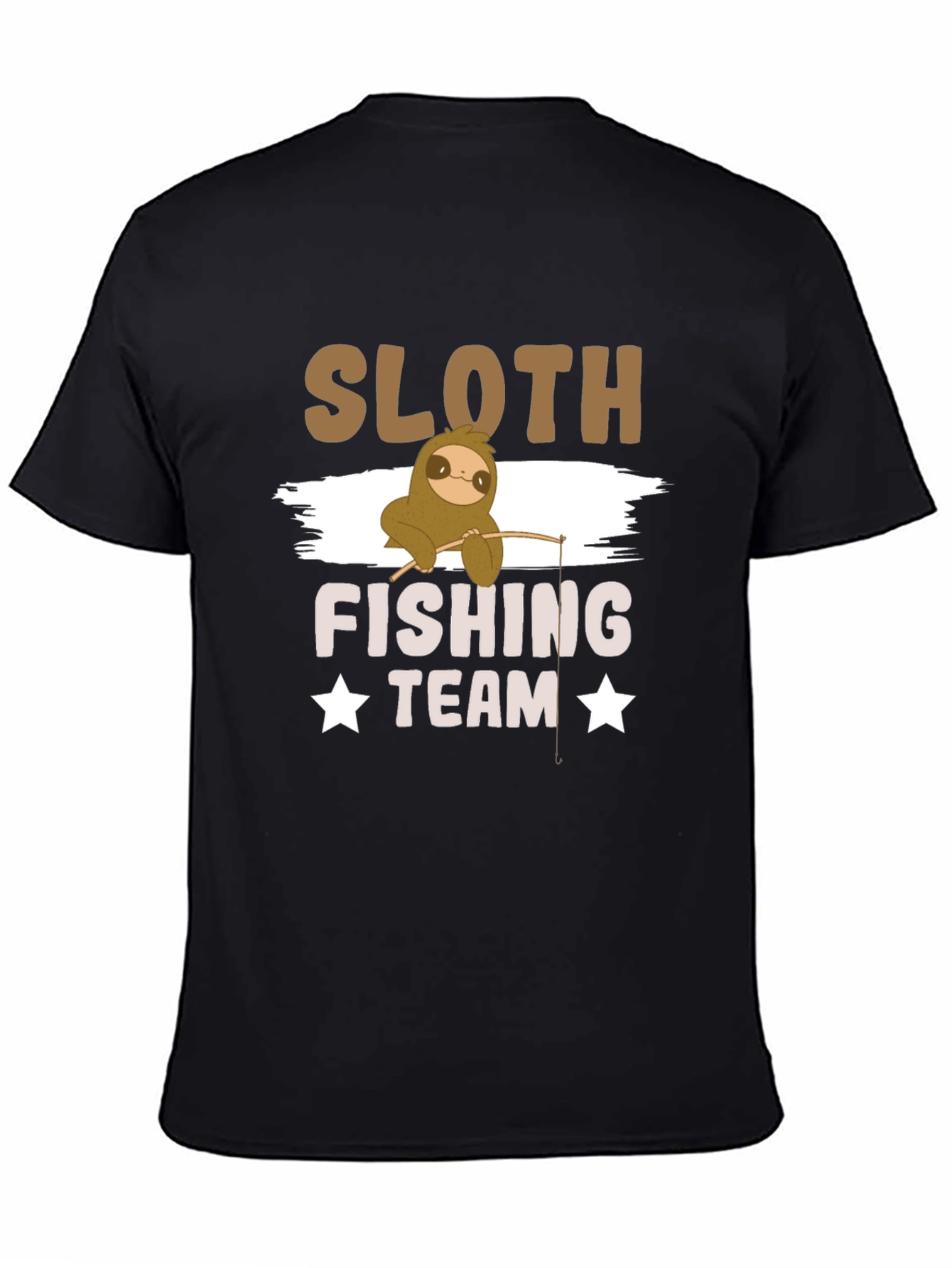 Sloth Fishing Team T-Shirt - Funny Graphic Tee