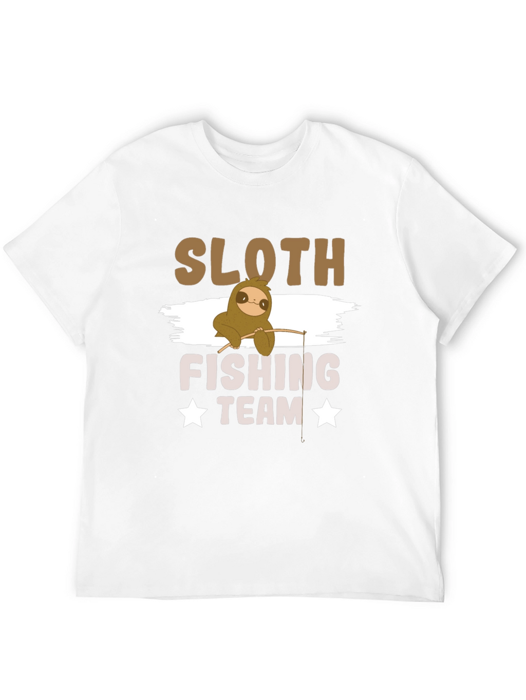 Sloth Fishing Team T-Shirt - Funny Graphic Tee