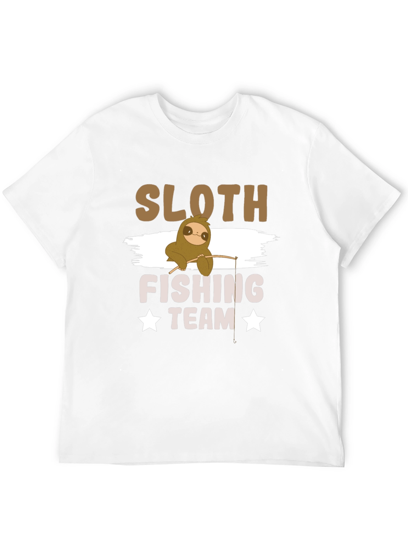 Sloth Fishing Team T-Shirt - Funny Graphic Tee