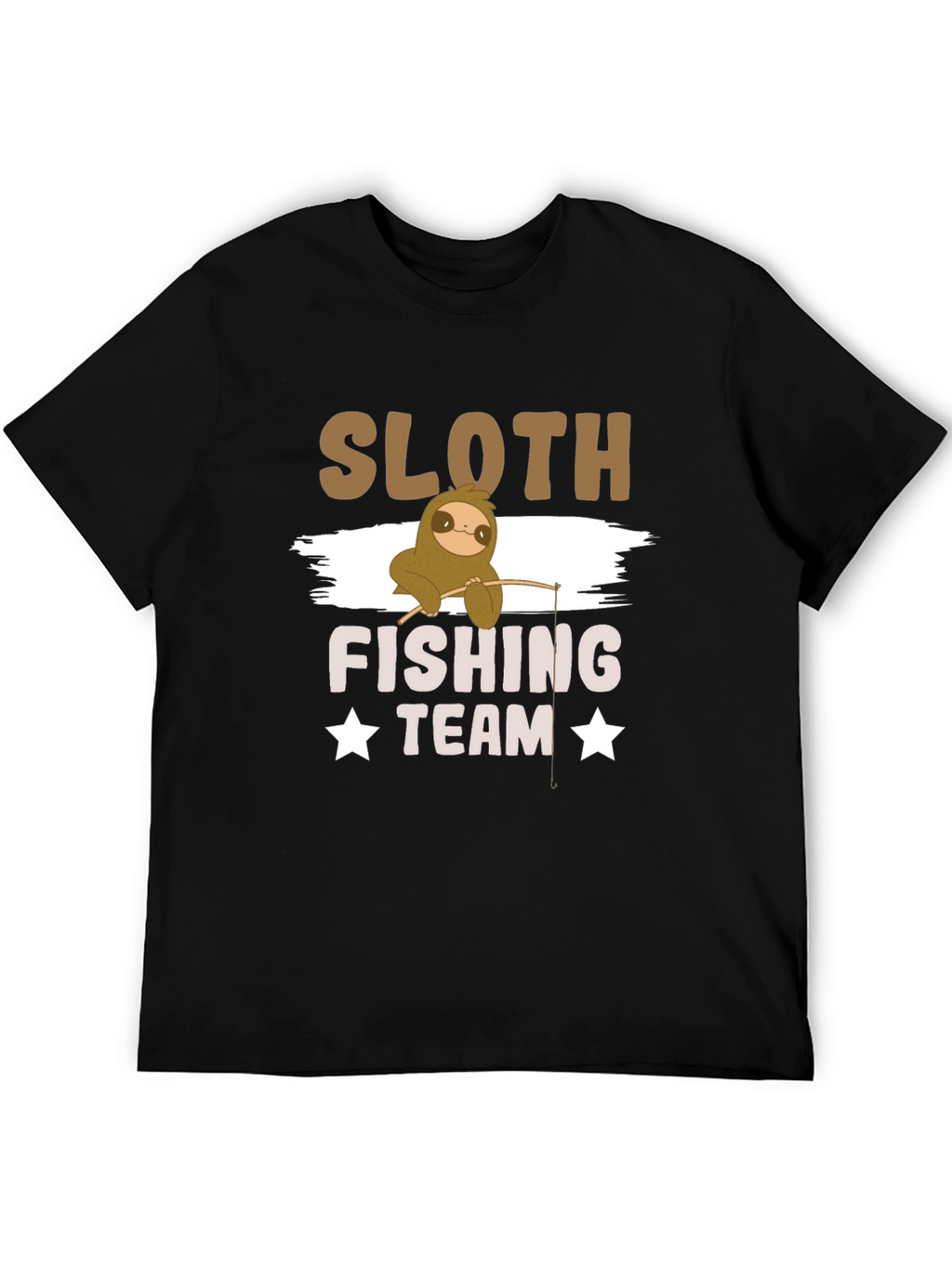 Sloth Fishing Team T-Shirt - Funny Graphic Tee
