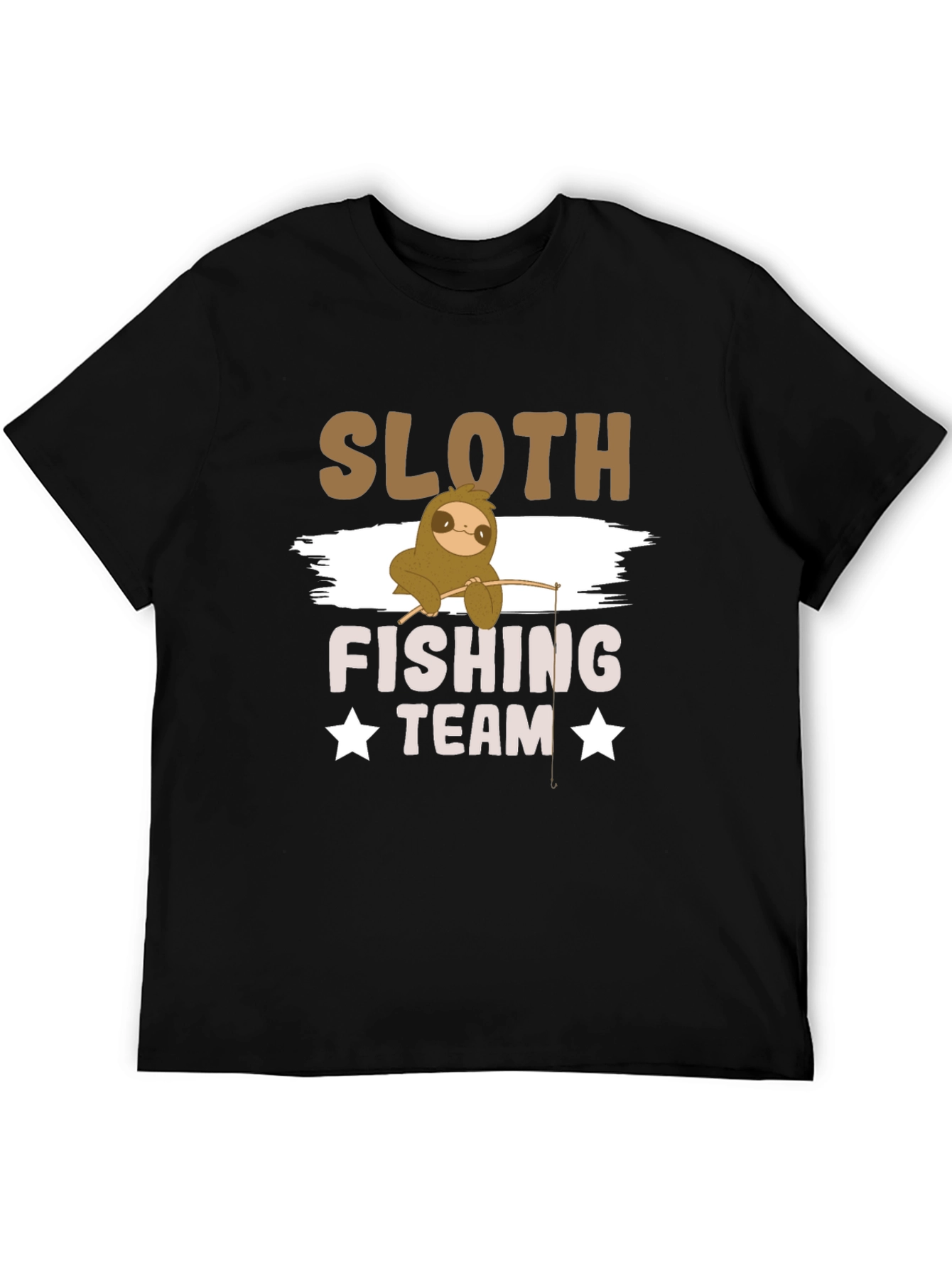 Sloth Fishing Team T-Shirt - Funny Graphic Tee