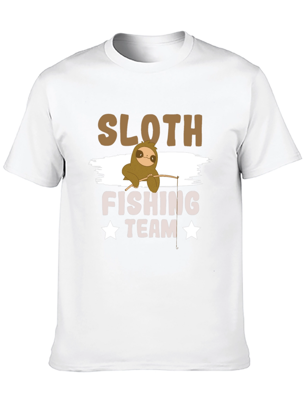 Sloth Fishing Team T-Shirt - Funny Graphic Tee