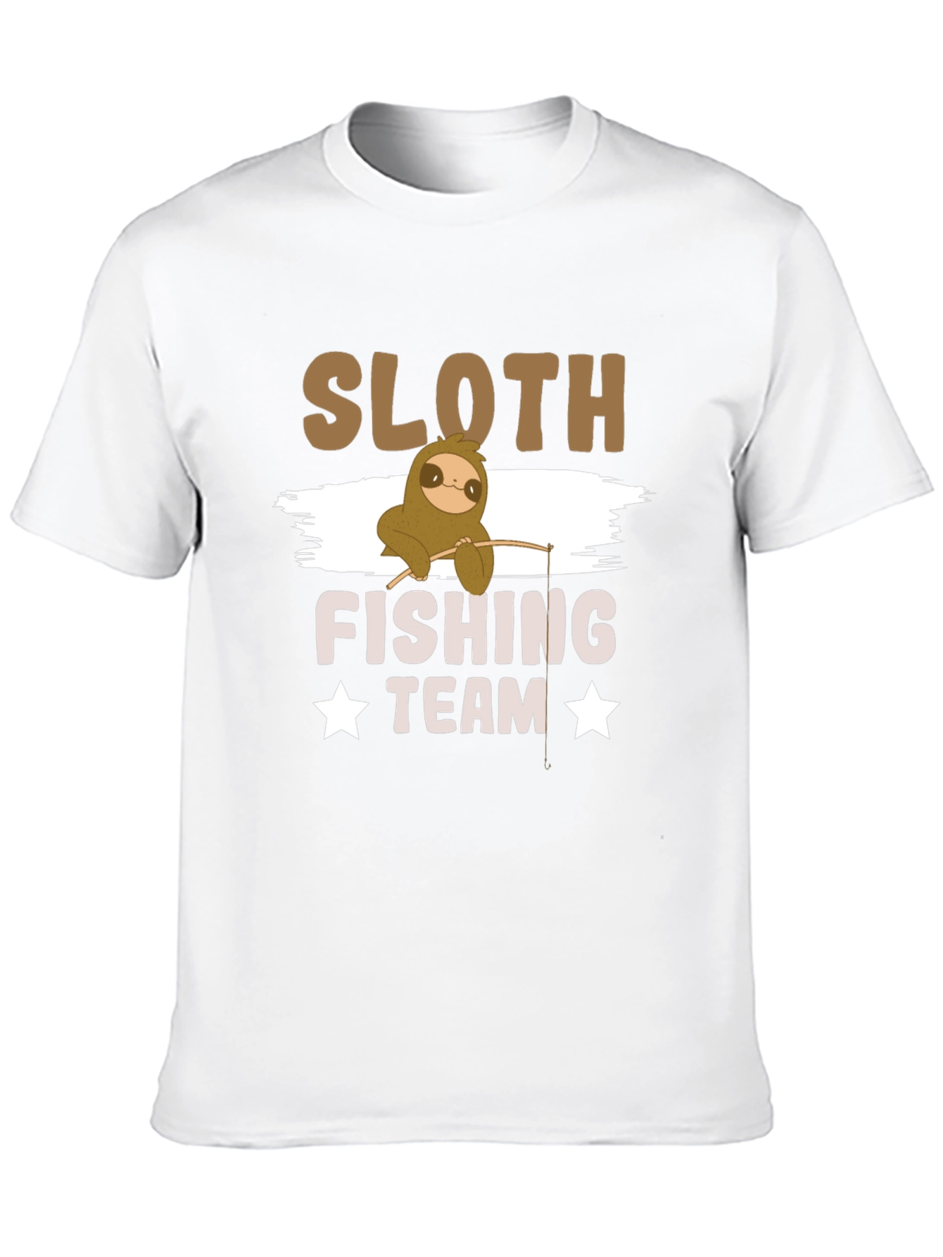 Sloth Fishing Team T-Shirt - Funny Graphic Tee