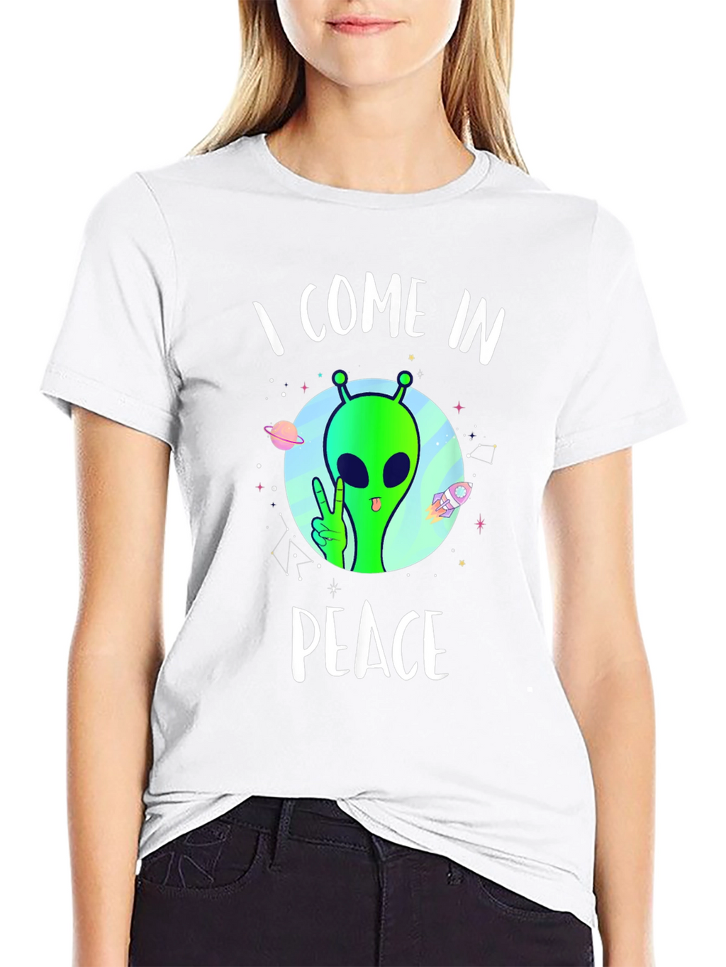 I Come In Peace Alien T-Shirt