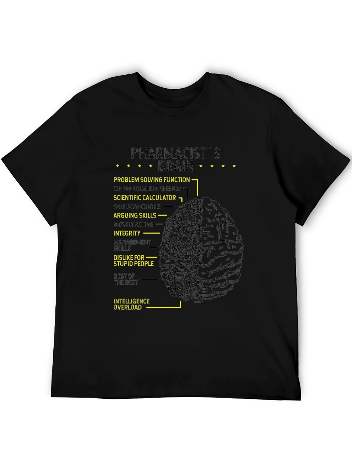 Pharmacists Brain T-Shirt - Funny Gift
