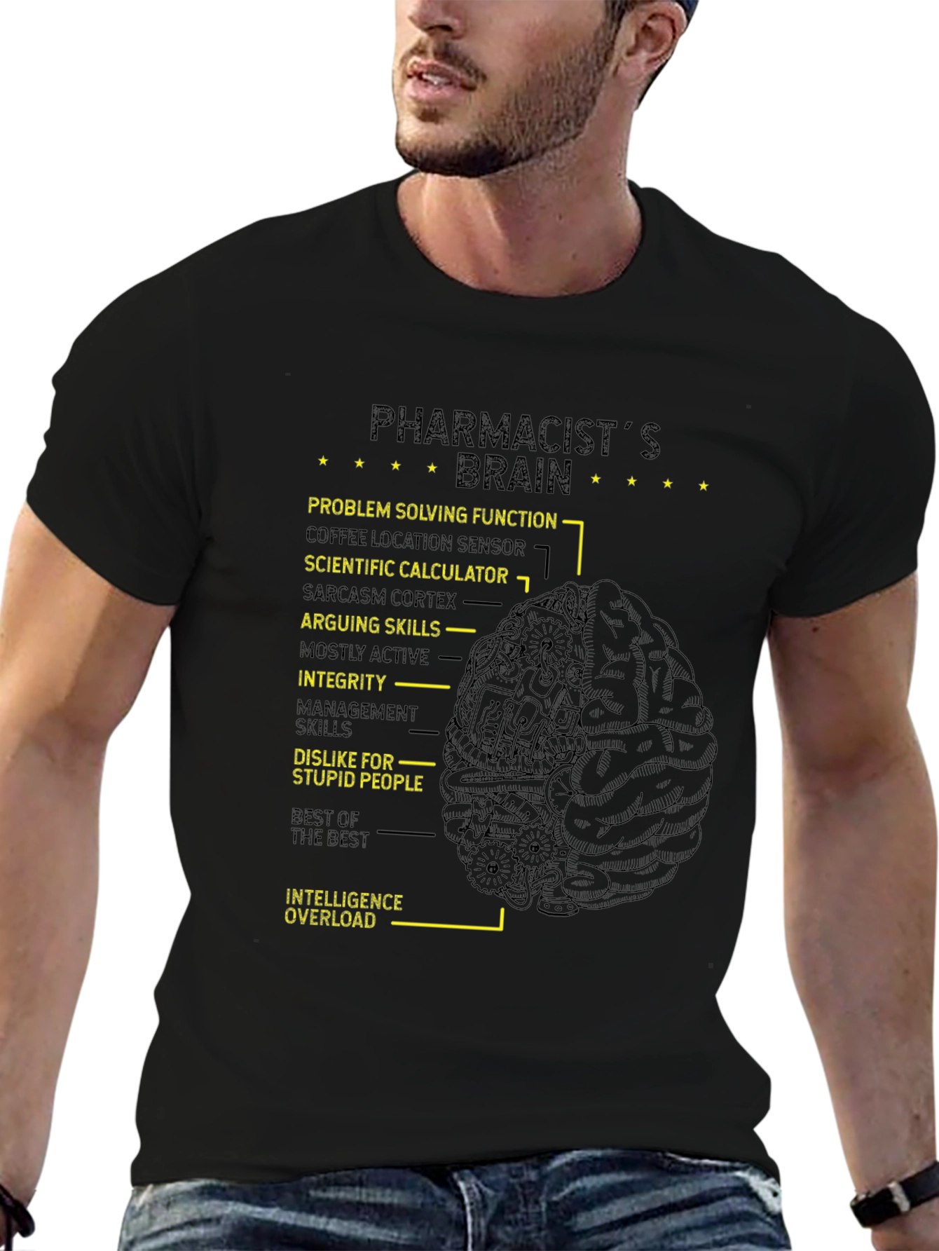 Pharmacists Brain T-Shirt - Funny Gift