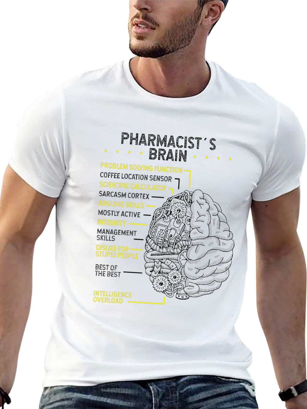 Pharmacists Brain T-Shirt - Funny Gift