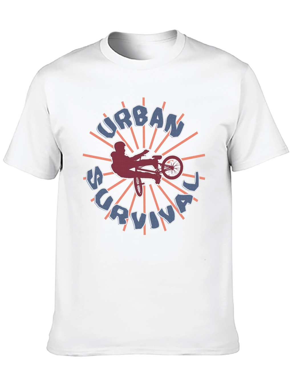 Urban Survival Graphic Tee - BMX Biker Style