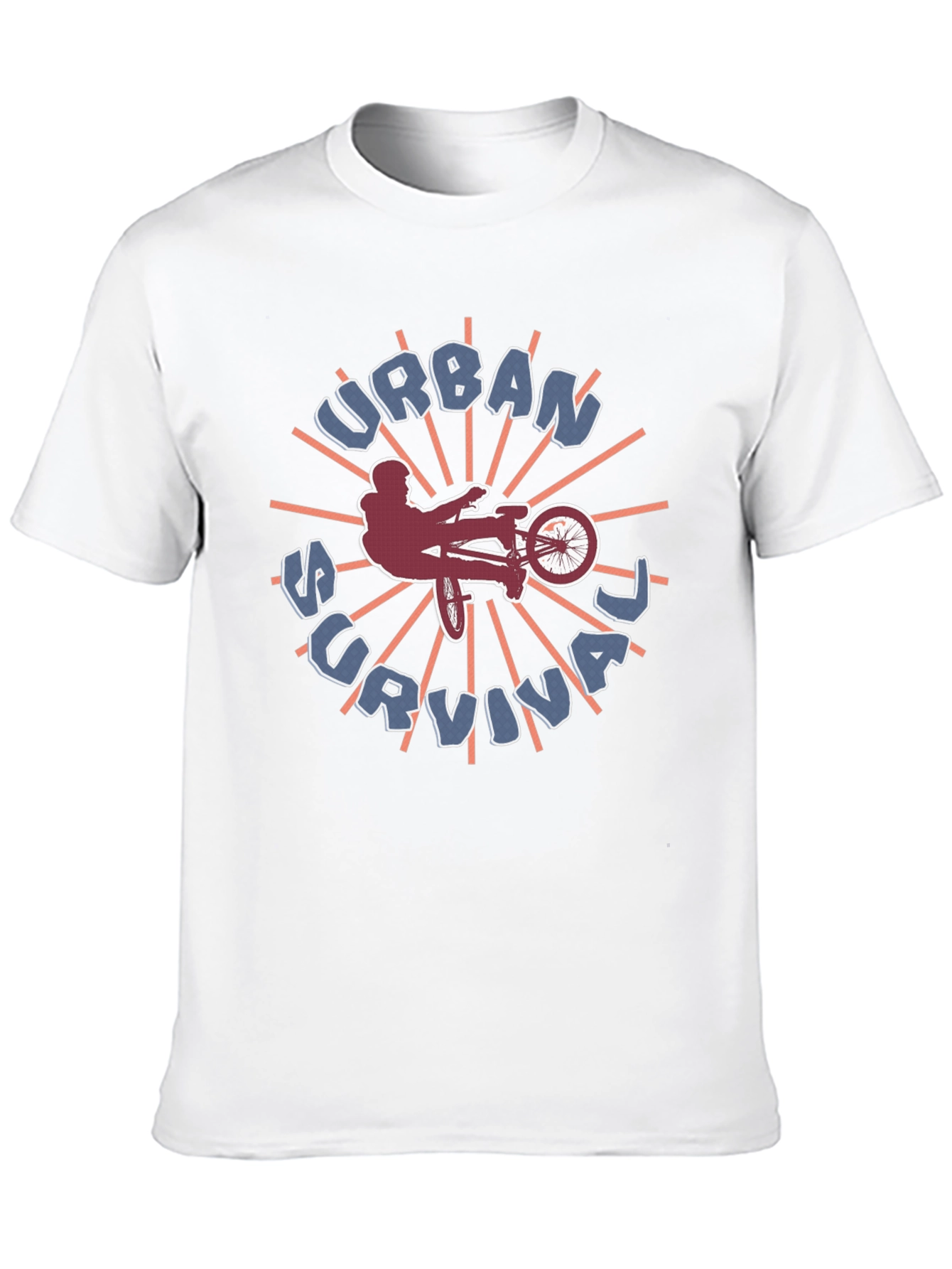 Urban Survival Graphic Tee - BMX Biker Style