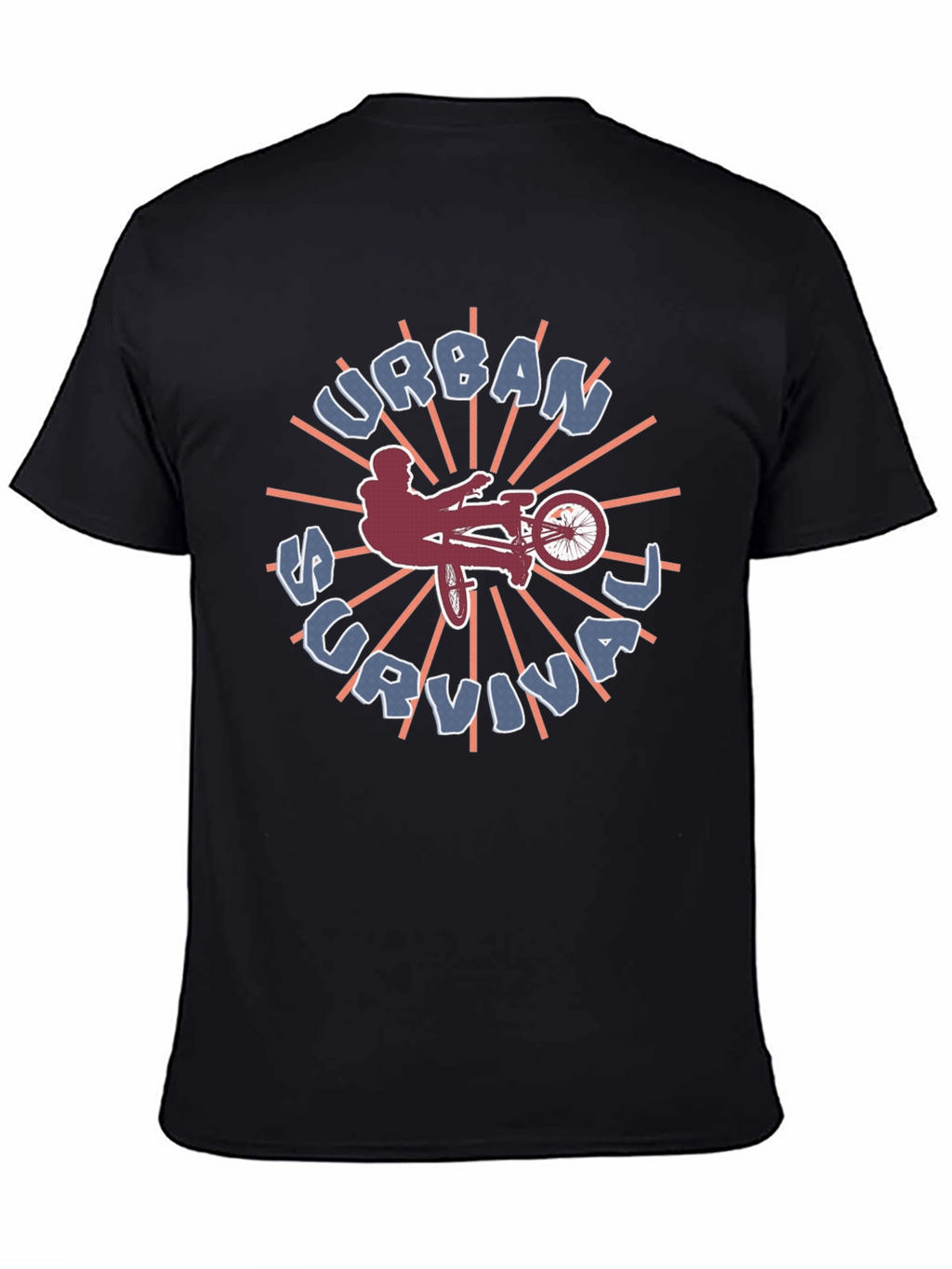 Urban Survival Graphic Tee - BMX Biker Style
