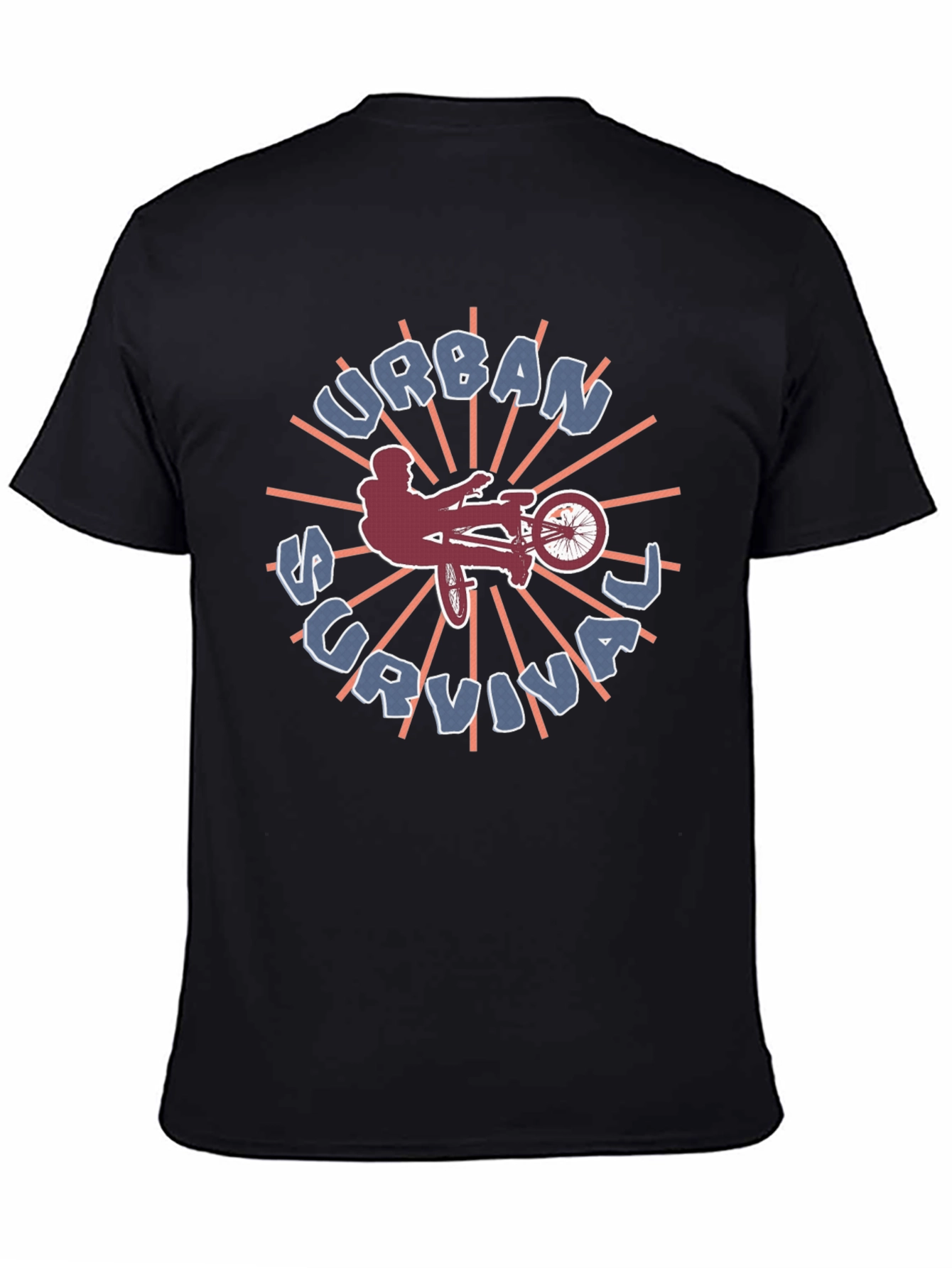 Urban Survival Graphic Tee - BMX Biker Style