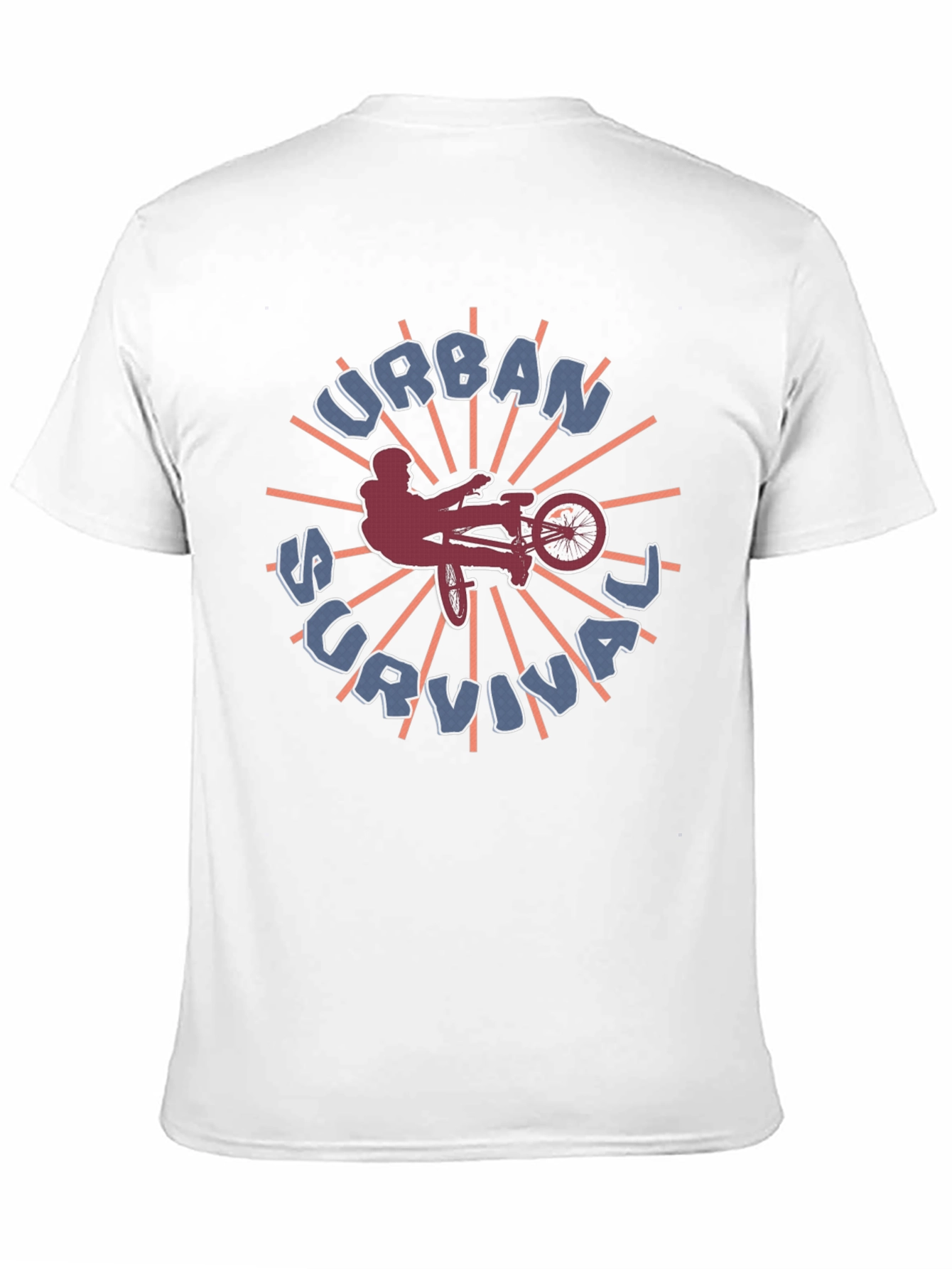 Urban Survival Graphic Tee - BMX Biker Style