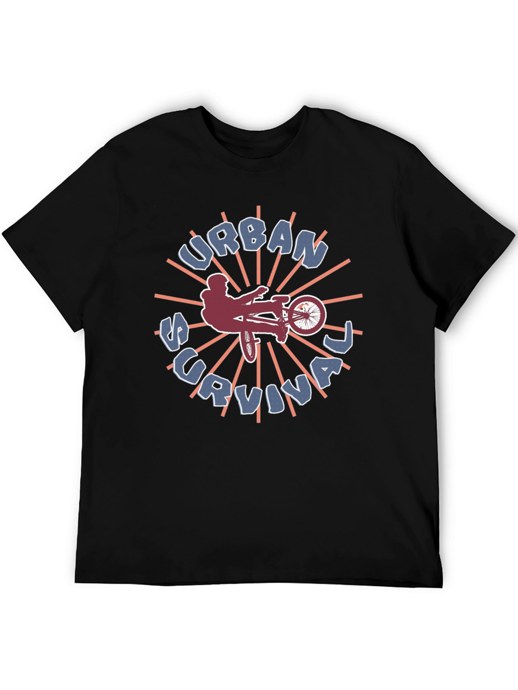 Urban Survival Graphic Tee - BMX Biker Style