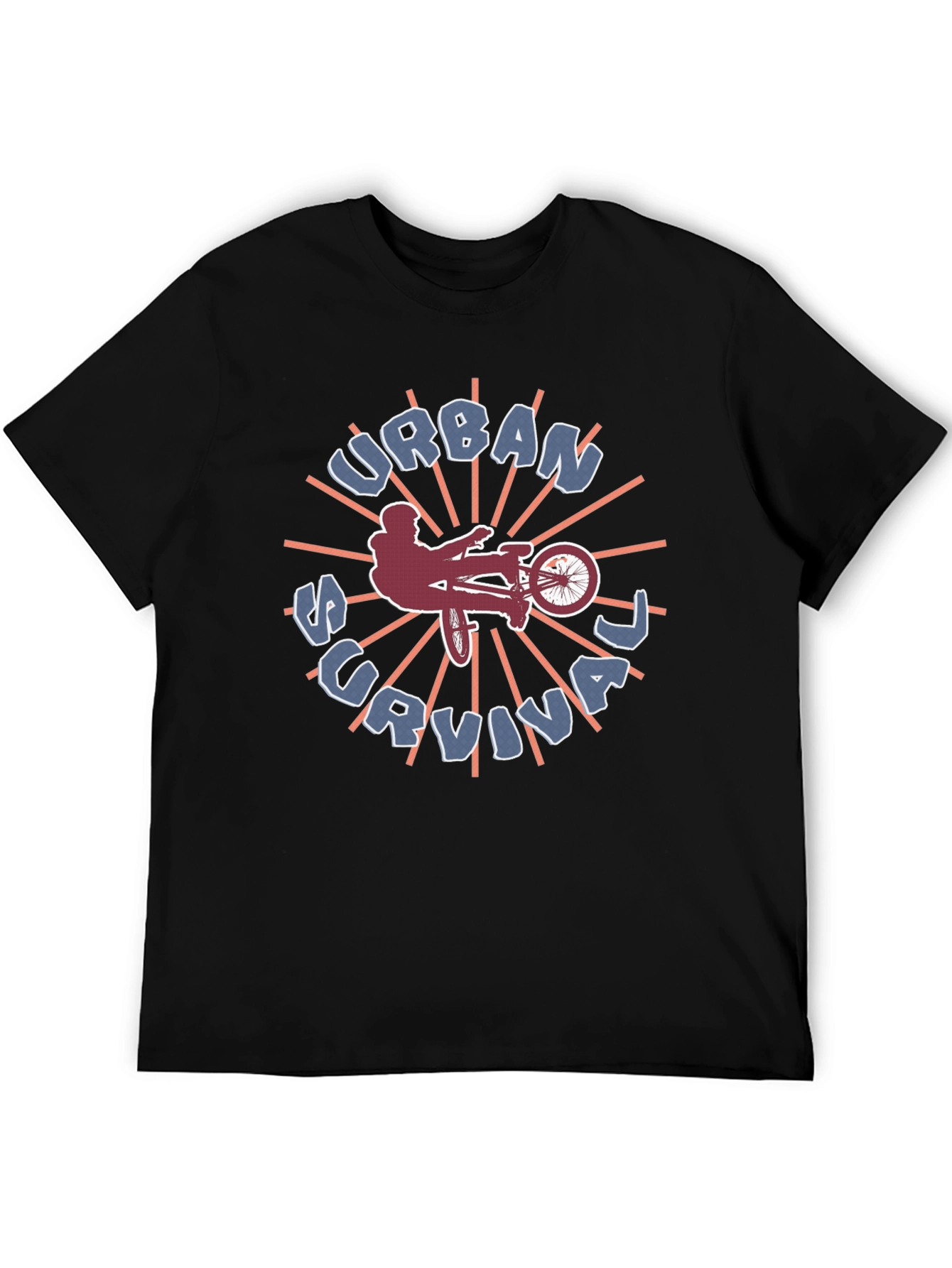 Urban Survival Graphic Tee - BMX Biker Style