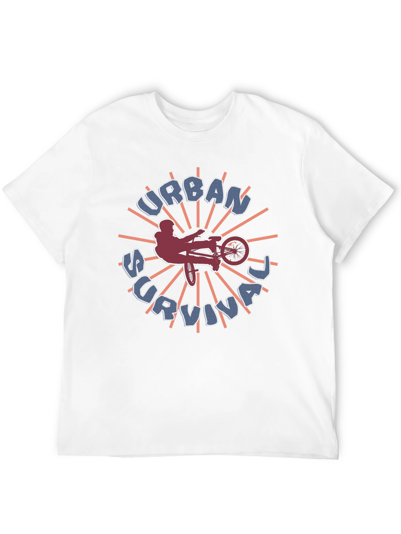 Urban Survival Graphic Tee - BMX Biker Style