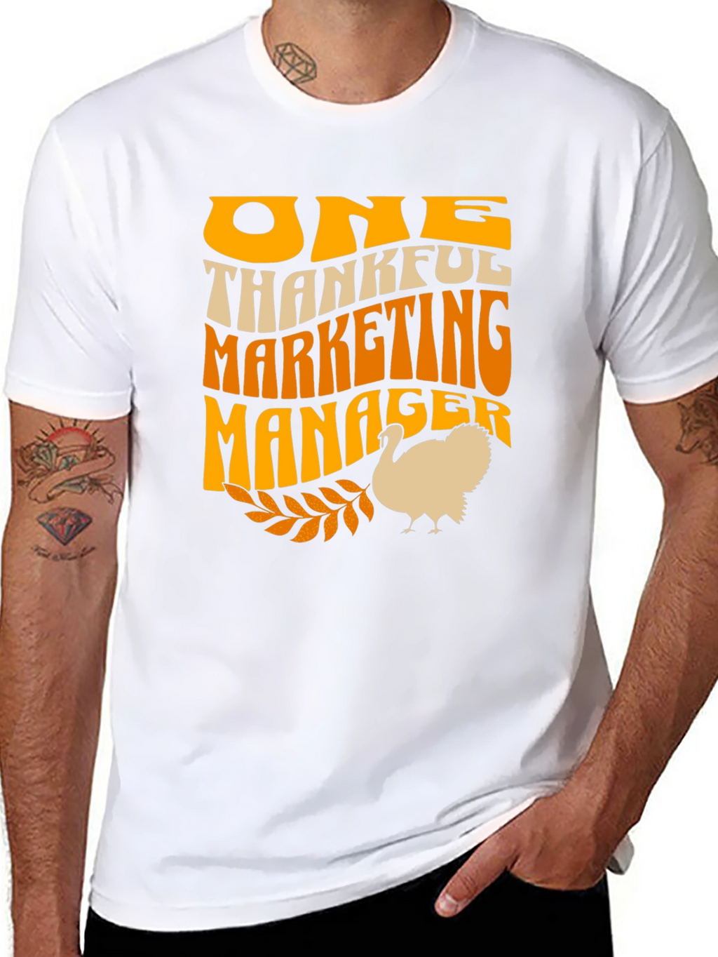 Thankful Marketing Manager Thanksgiving T-Shirt
