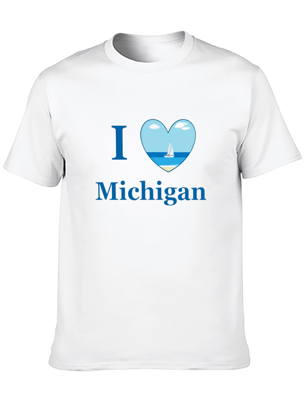I Heart Michigan Tee - Sailboat Design