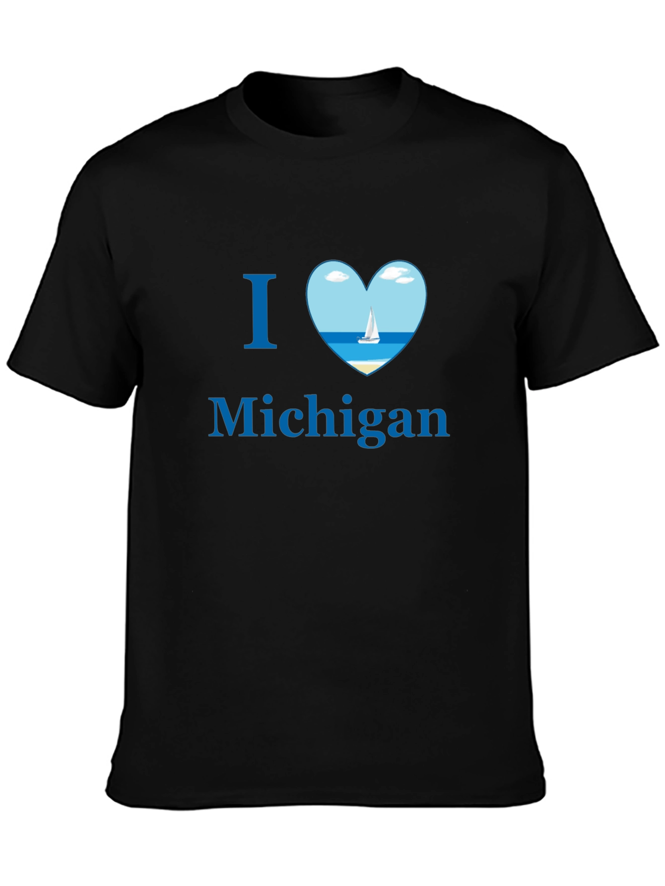I Heart Michigan Tee - Sailboat Design