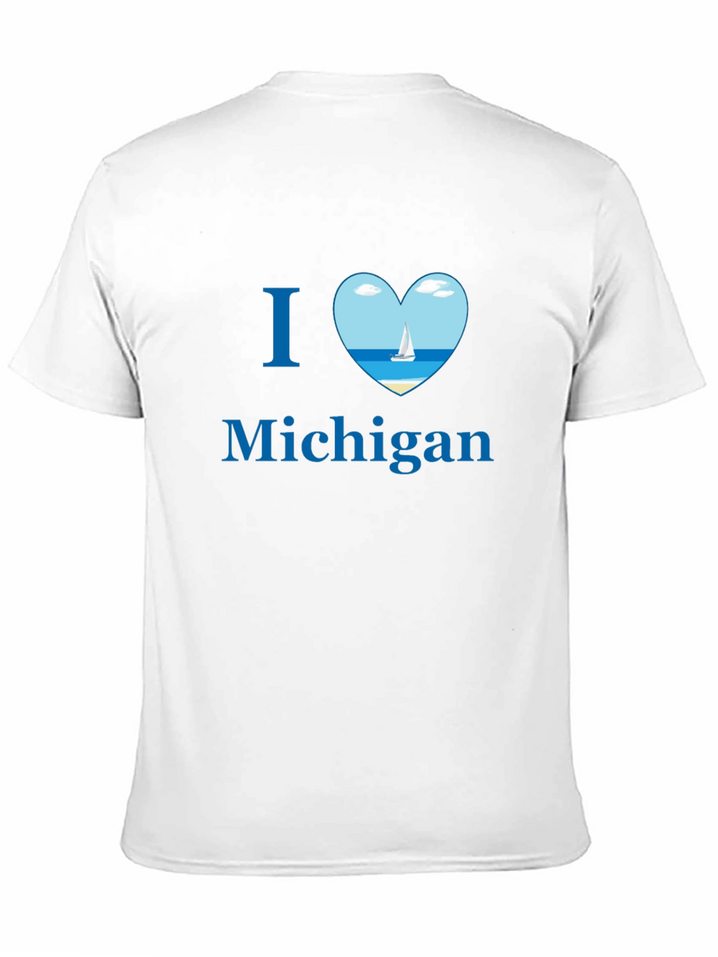 I Heart Michigan Tee - Sailboat Design