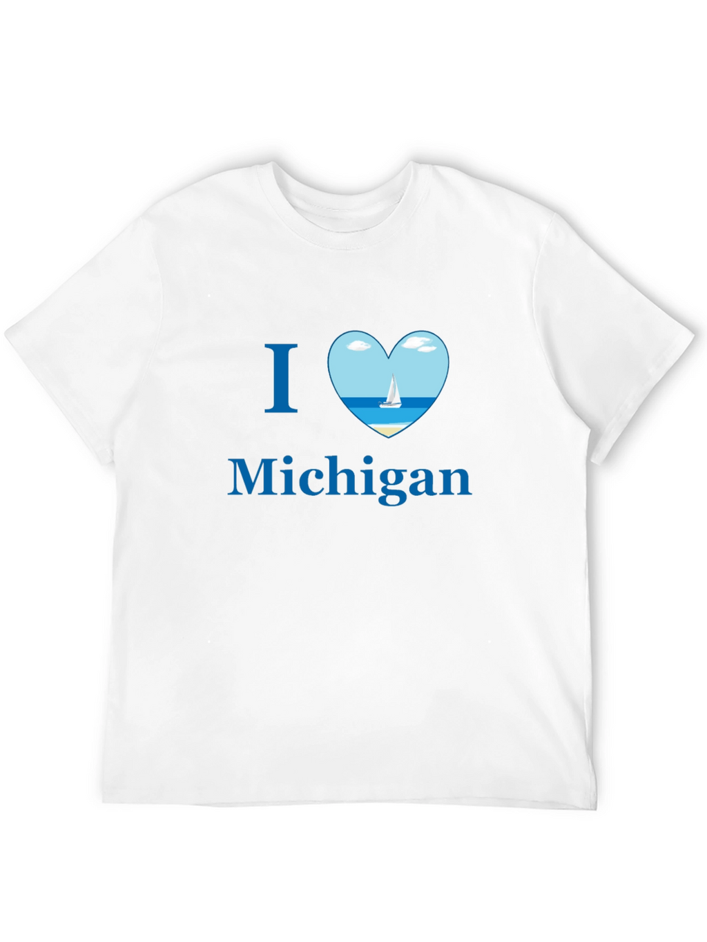 I Heart Michigan Tee - Sailboat Design