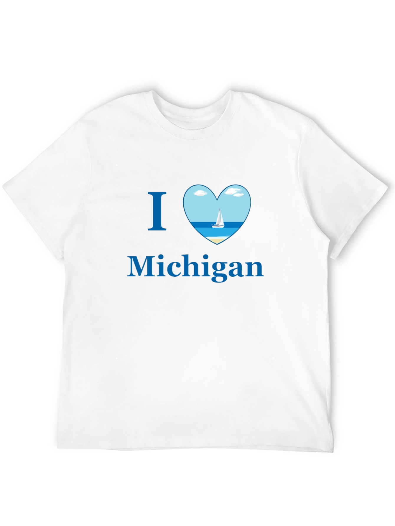 I Heart Michigan Tee - Sailboat Design