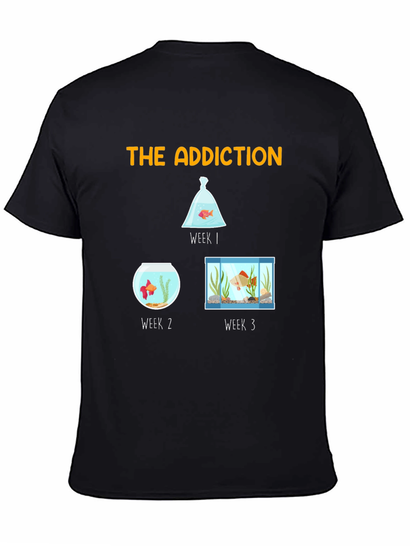 The Addiction T-Shirt - Goldfish Evolution