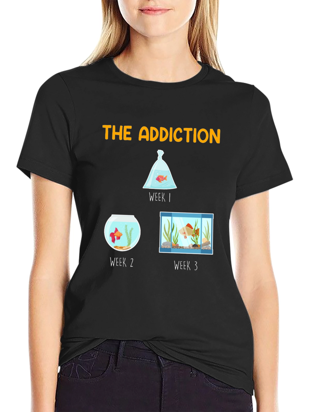The Addiction T-Shirt - Goldfish Evolution