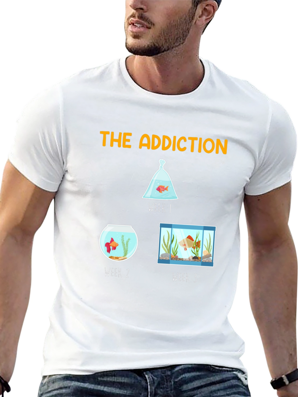 The Addiction T-Shirt - Goldfish Evolution