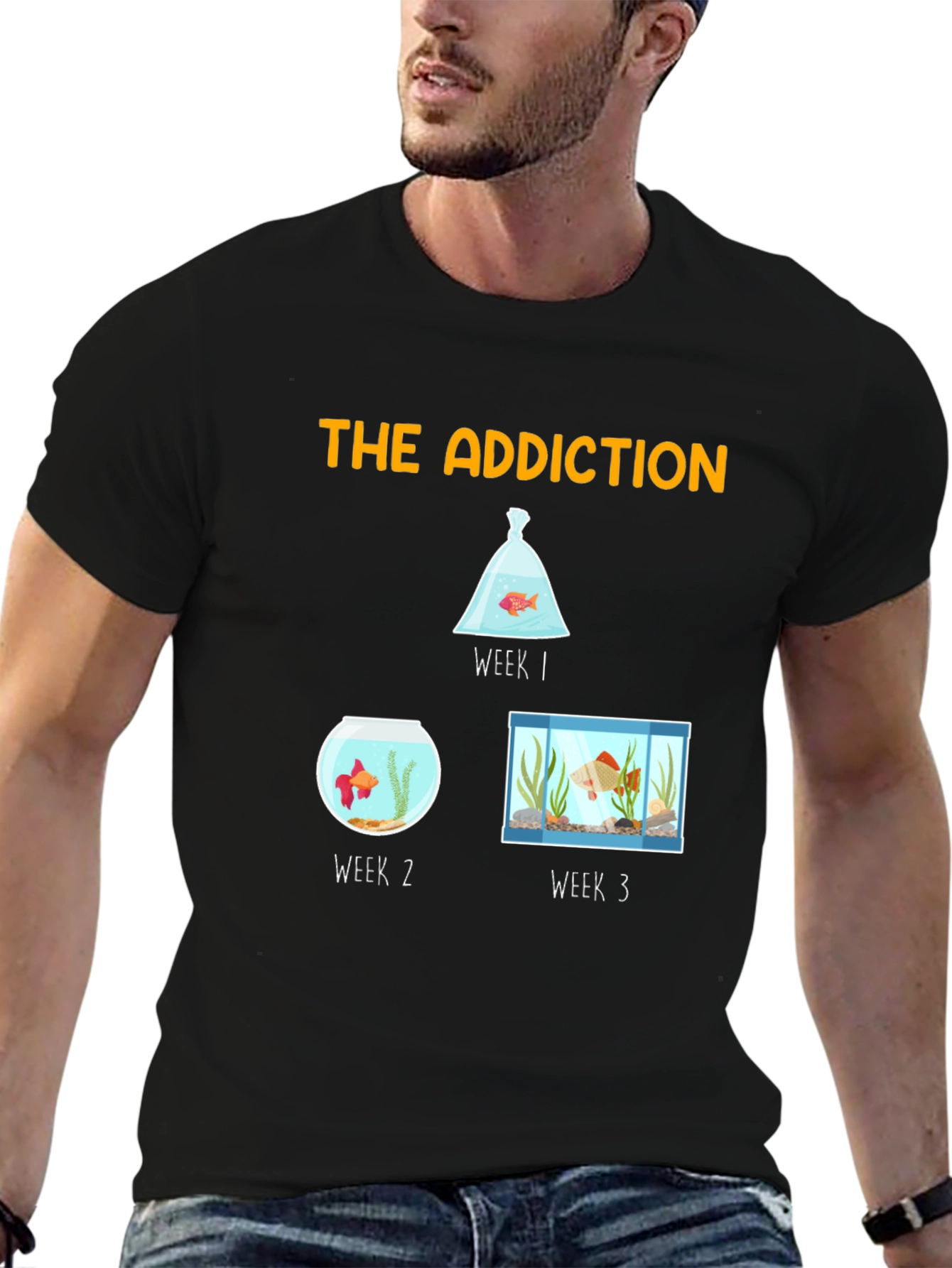 The Addiction T-Shirt - Goldfish Evolution