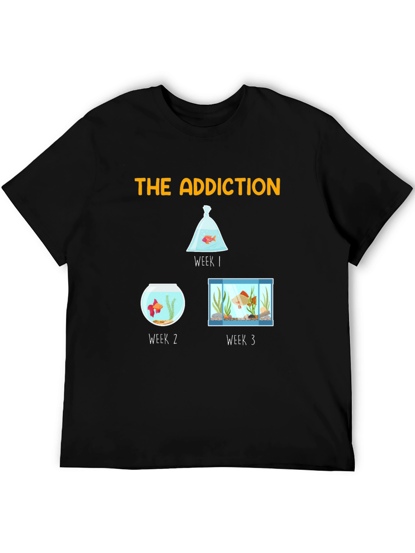 The Addiction T-Shirt - Goldfish Evolution