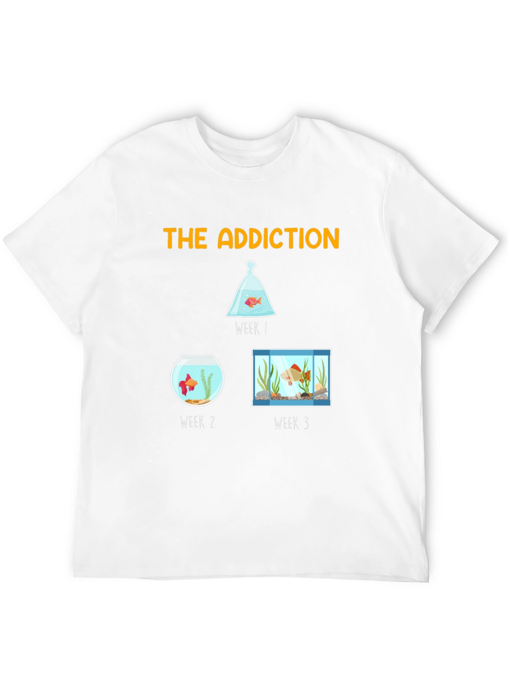 The Addiction T-Shirt - Goldfish Evolution